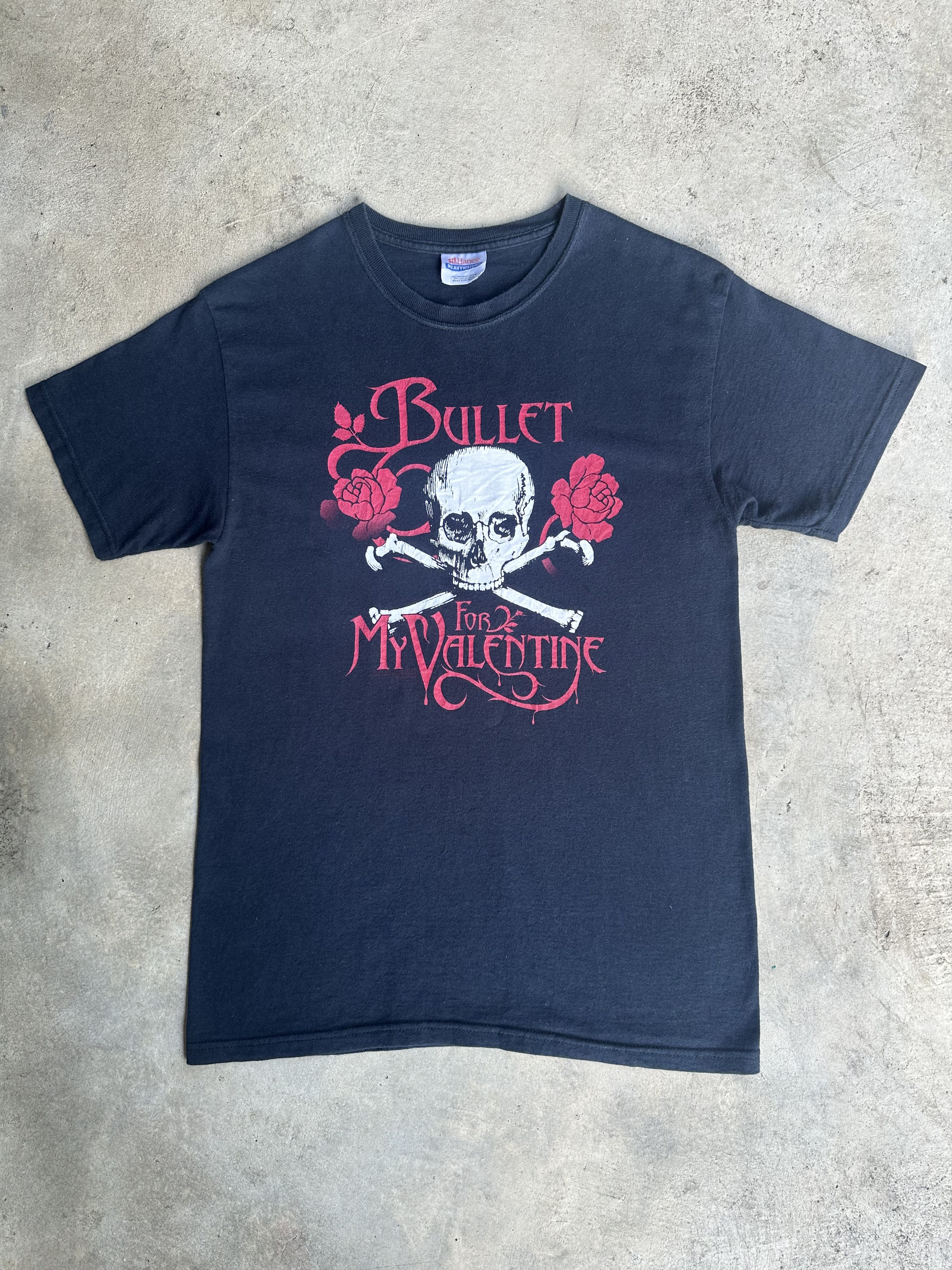 Band Tees Vintage Bullet For My Valentine Skull & Red Rose Size US S / EU 44-46 / 1 - 1 Thumbnail