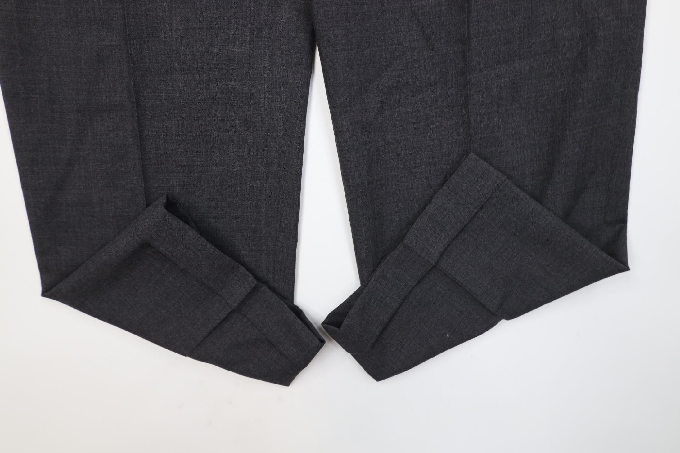 Vintage Vintage 90s Streetwear Wool Knit Wide Leg Chino Pants Gray Size US 38 / EU 54 - 5 Thumbnail
