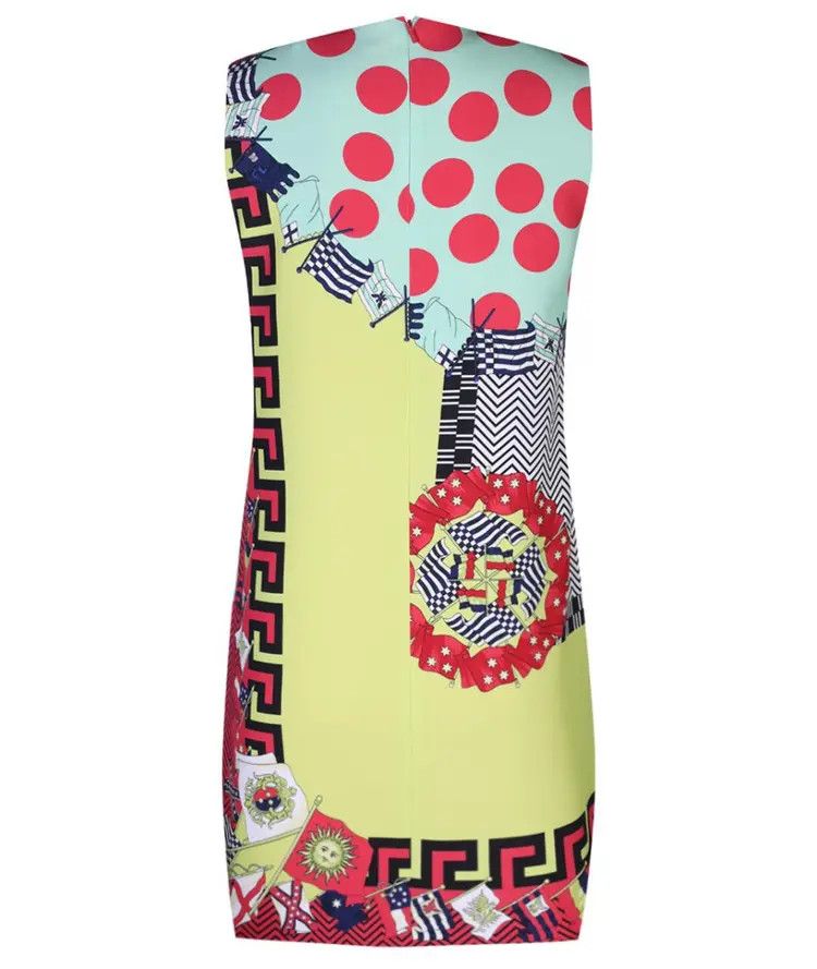 Versace SS15 versace resort viscose mini dress Size M / US 6-8 / IT 42-44 - 4 Thumbnail