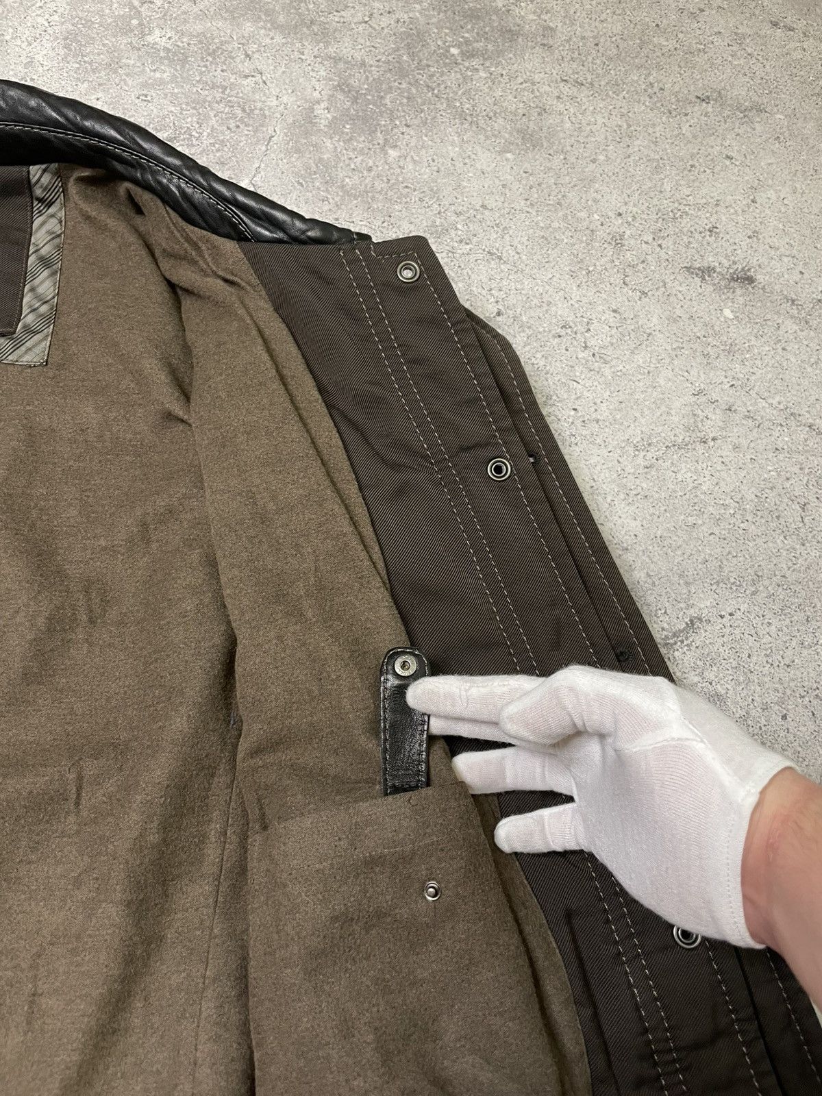 Gimo's Gimo’s Leather black Coat Jacket Rivets And Buttons Size XL Size US XL / EU 56 / 4 - 10 Thumbnail