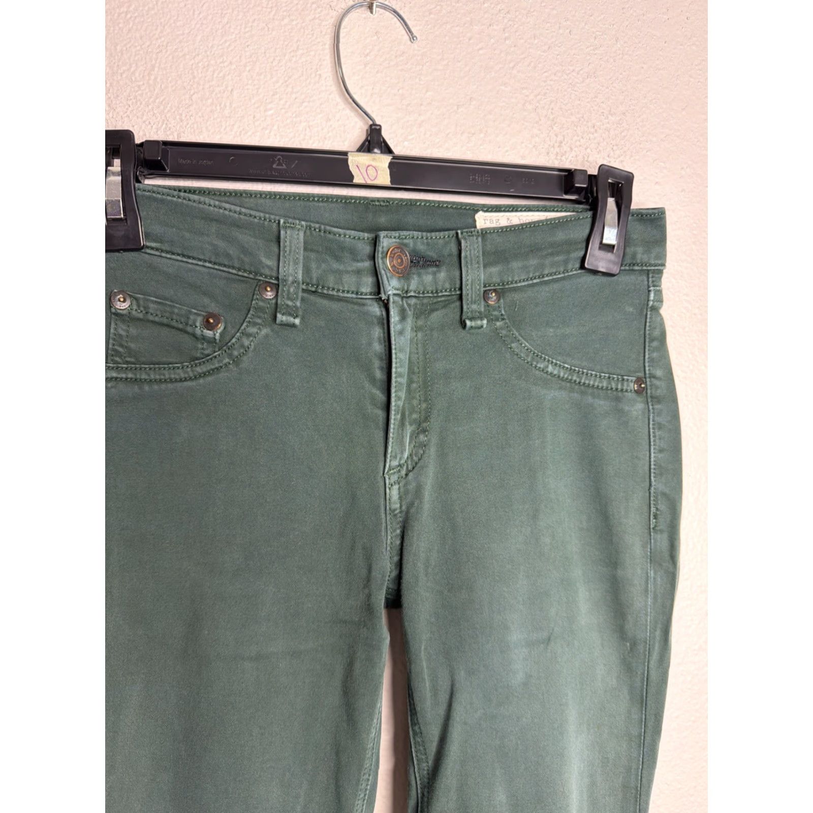 Rag & Bone Rag & Bone Jean Women’s Size 25 5 Pocket Skinny Leg Pants Green Cotton EUC Jegging Army Modern Regular Mens Girls Womens Size 42" / US 20 - 3 Thumbnail