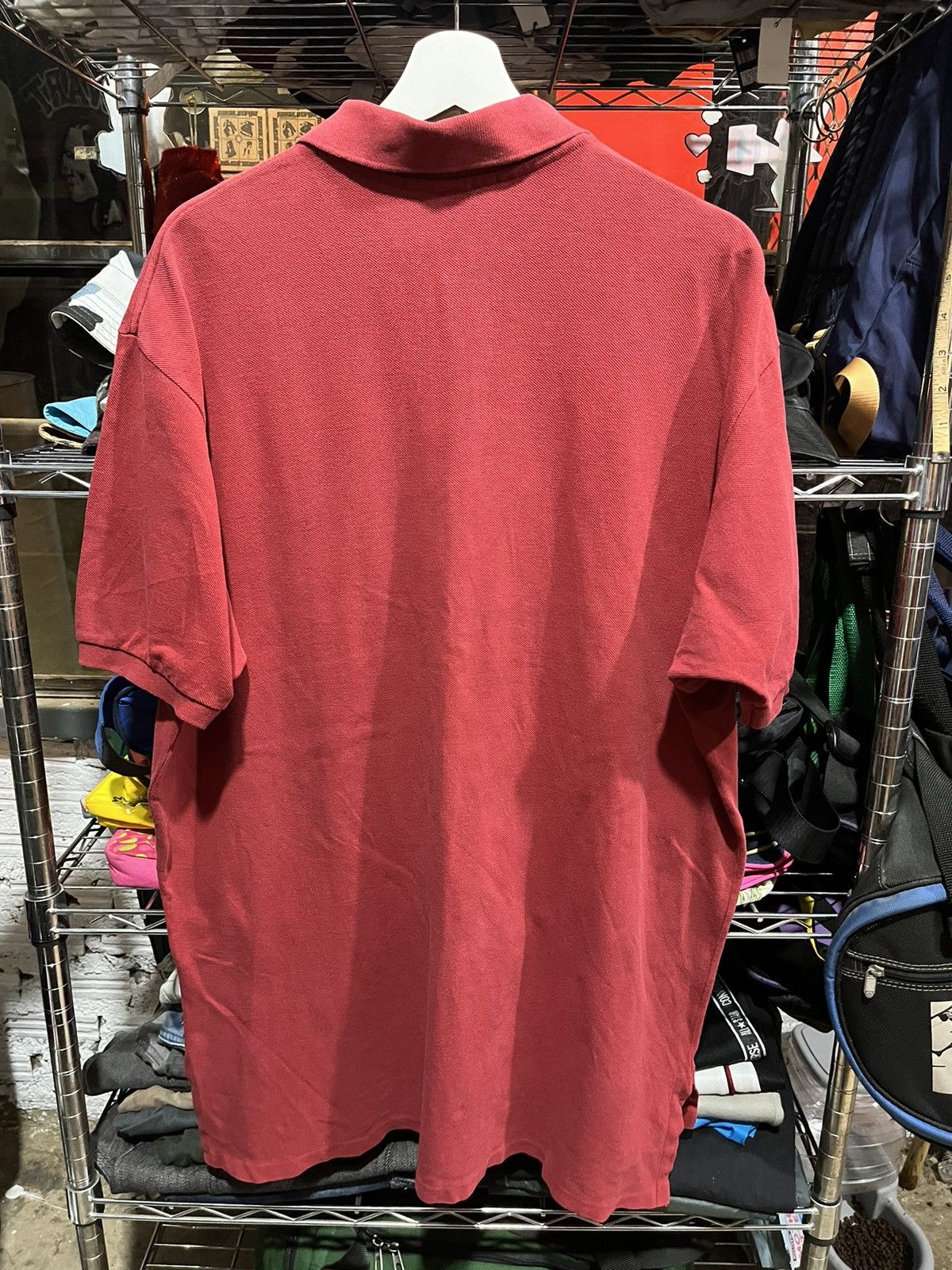 Polo Ralph Lauren Polo Ralph Lauren Pony Shirt Burgundy 90s Size US XL / EU 56 / 4 - 2 Thumbnail