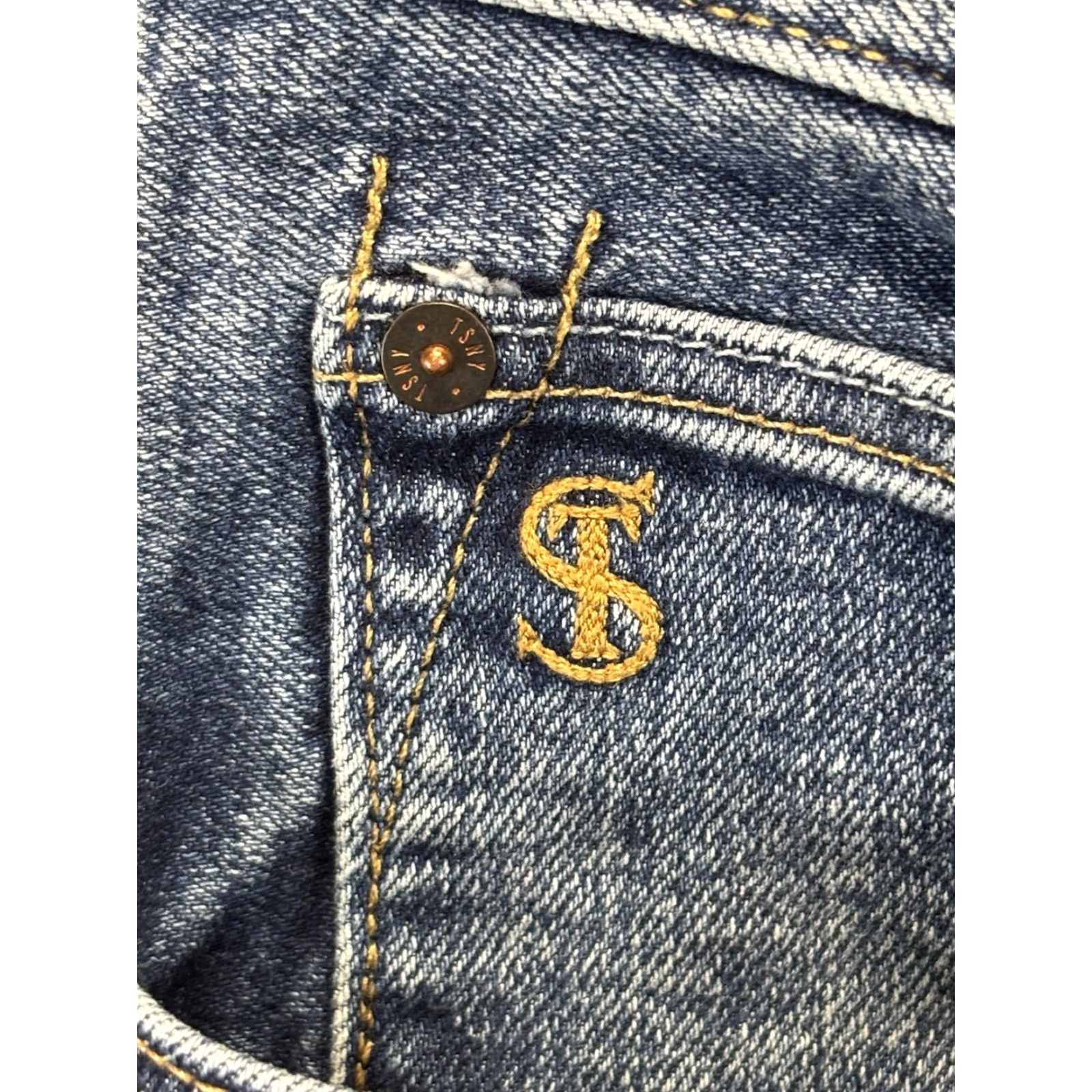 Todd Snyder Todd Snyder Slim Fit Jeans Mens 34x34 Stretch 5-Pocket Med Wash Denim Straight Jeans Size US 34 / EU 50 - 5 Thumbnail