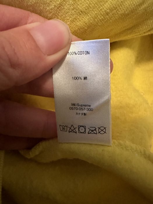 Supreme SS20 Underline Crewneck XL Lemon | Grailed