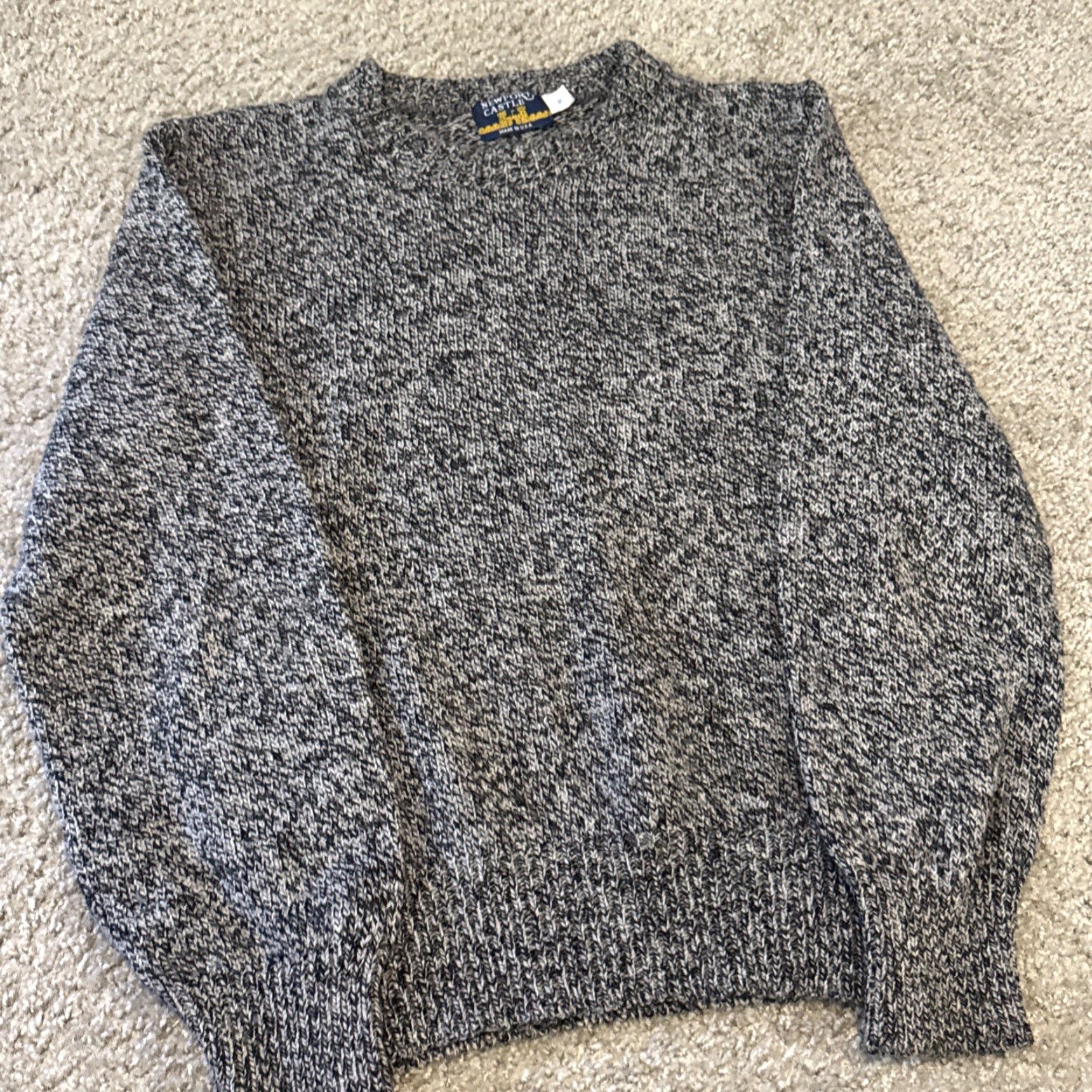 Vintage VINTAGE Newport Castle Sweater Men Pullover Knit Wool Black 80s 90s Medium Size US M / EU 48-50 / 2 - 3 Thumbnail
