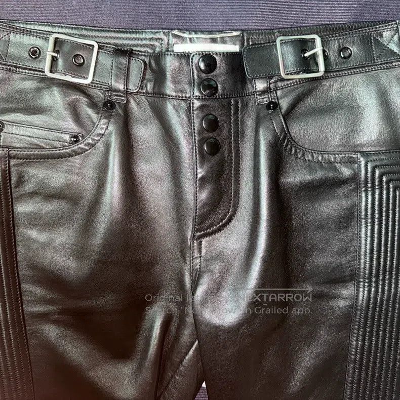 Saint Laurent Paris Saint Laurent Paris Black Samurai Multi-Zip Moto Leather P Size US 30 / EU 46 - 4 Thumbnail