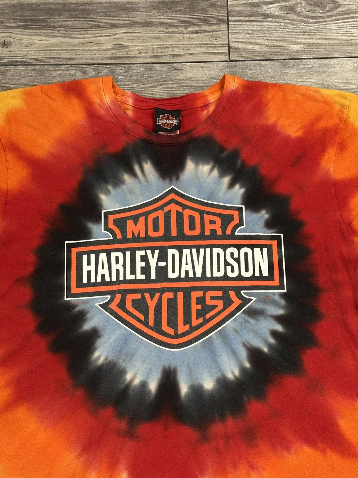 Harley Davidson Harley Davidson Tie Die Biker T Shirt Size US L / EU 52-54 / 3 - 3 Thumbnail