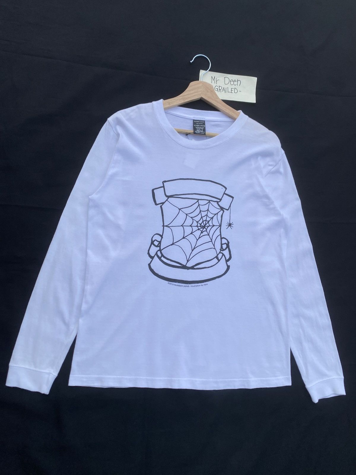 Number (N)ine Rare Number Nine Illustration For Face Lambretta Longsleeve Size US M / EU 48-50 / 2 - 3 Thumbnail