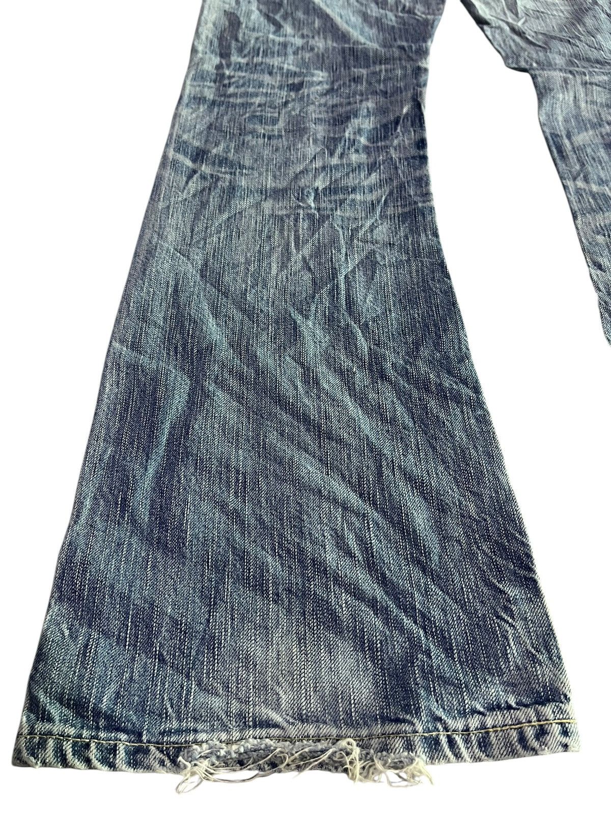If Six Was Nine × Japanese Brand 🇯🇵 FLARE Y2K EDWIN BLUE TRIP 503 DENIM JEANS Size US 32 / EU 48 - 16 Thumbnail