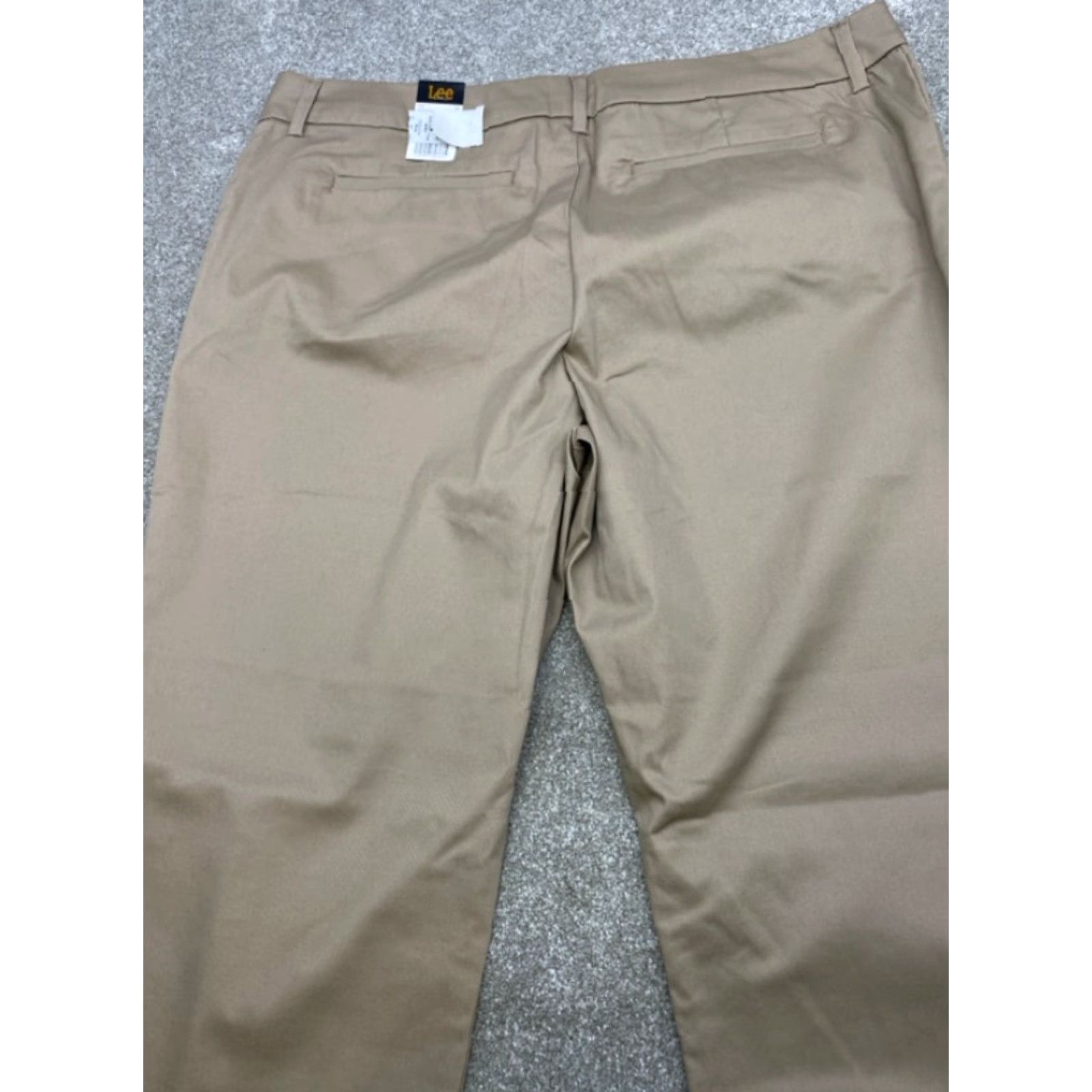 Lee Lee Pants Womens 18M Brown Wrinkle Free Relaxed Fit Straight Leg Stretch NEW NWT Size 26" / US 2 / IT 38 - 4 Thumbnail