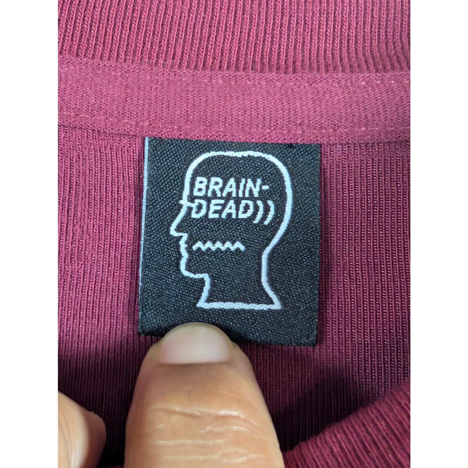 Brain Dead Brain Dead Burgundy Barbed Wire Burnout Long Sleeve Shirt M Size US M / EU 48-50 / 2 - 3 Thumbnail
