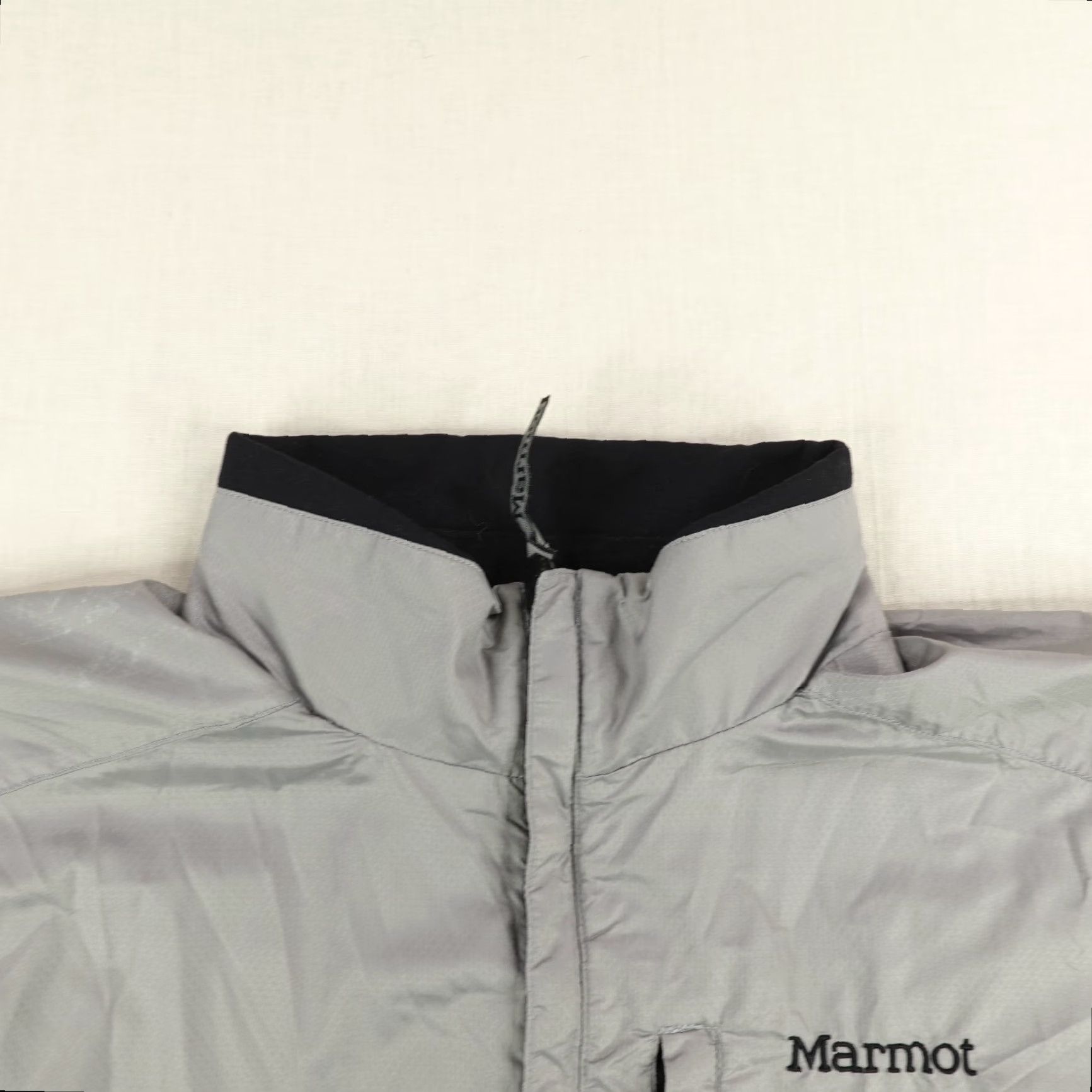 Marmot Marmot Jacket Mens Medium Gray Black Windbreaker Lined Full Zip Up Regular Fit Outdoor Coat Size US M / EU 48-50 / 2 - 2 Thumbnail