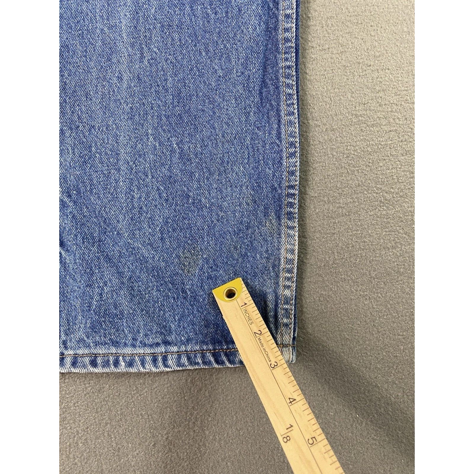 Levi's Levis-505 Jeans Blue Straight Distressed 1997 USA Orange Tab Size US 38 / EU 54 - 11 Thumbnail