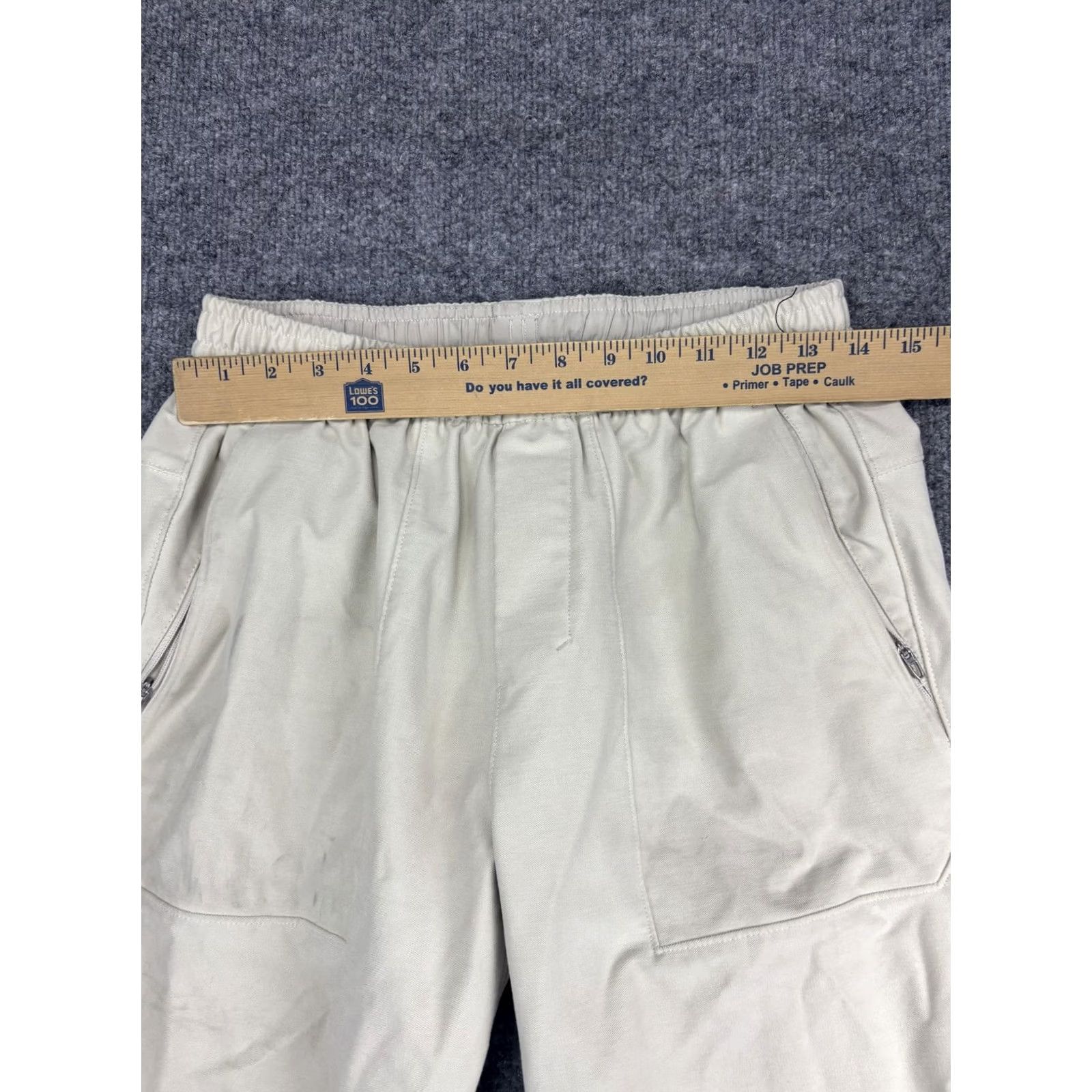 Lululemon Lululemon Mens Small Jogger Pants White Twill Elastic Waist Pockets Zip Pocket Size US 29 - 3 Thumbnail