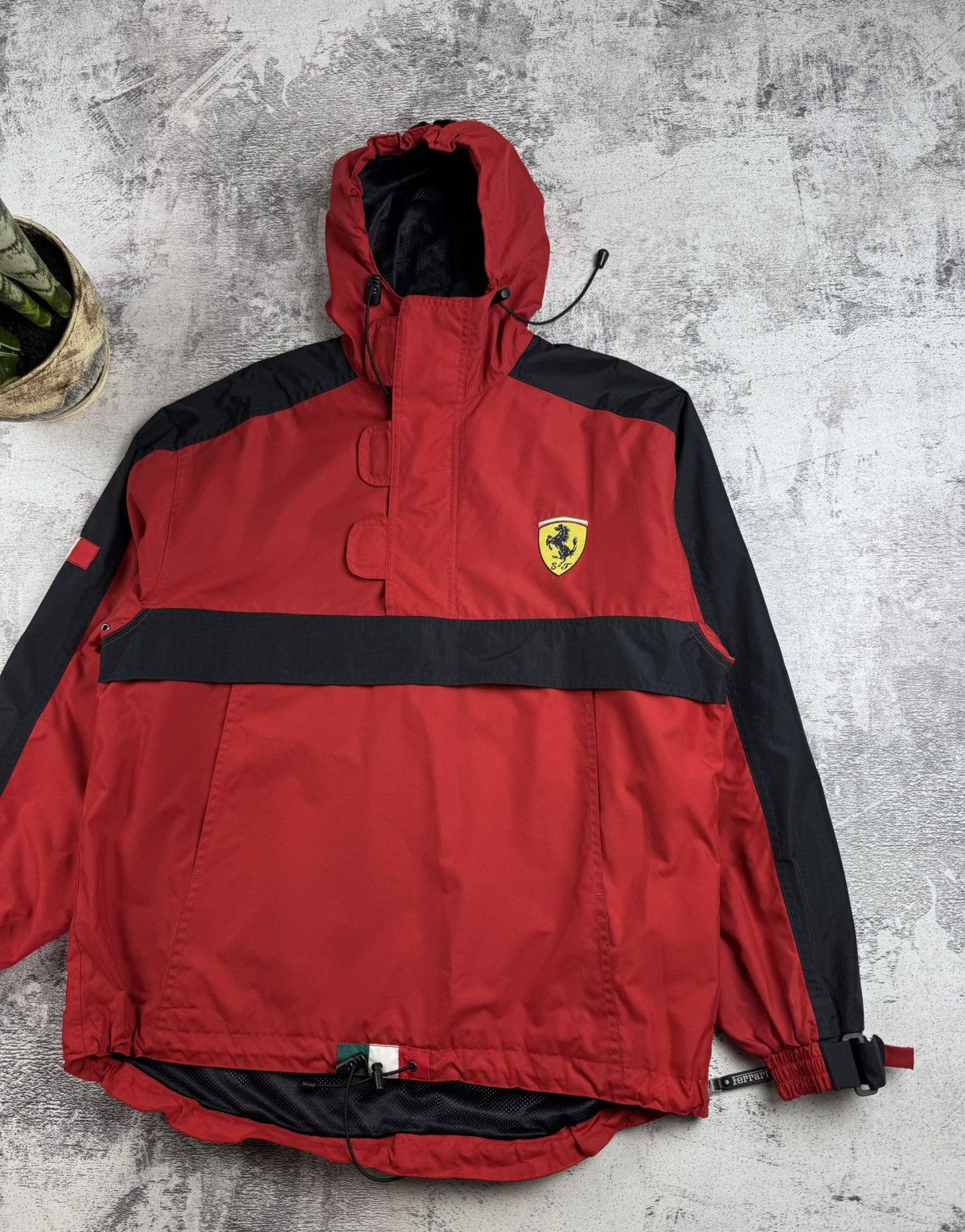 Ferrari Ferrari 2000 Vintage Racing Moto Italy Men’s Small Size S Anorak Zip Light Jacket Size US S / EU 44-46 / 1 - 3 Thumbnail
