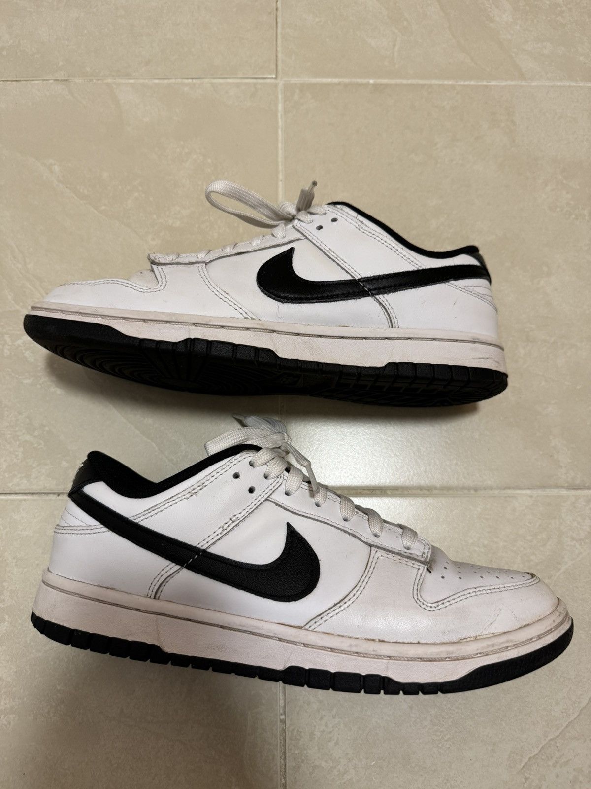 Nike Nike Dunk Low White Black Size Men’s US 8 / Women’s US 9.5 Size US 8 / EU 41 - 2 Thumbnail