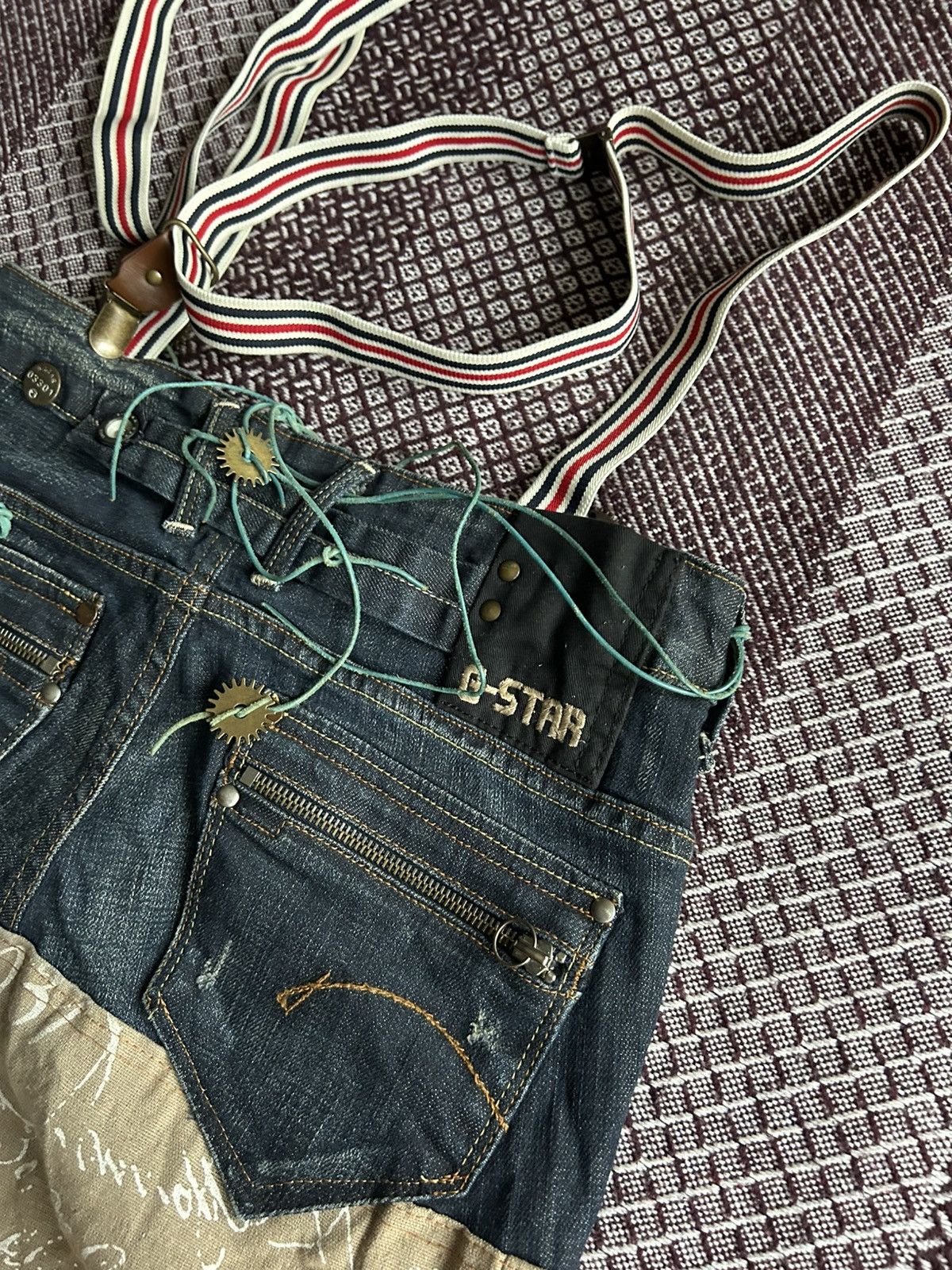 G-Star Vintage G-Star Raw Denim Bags Women Hand Made Skirt Japanese Size ONE SIZE - 3 Thumbnail