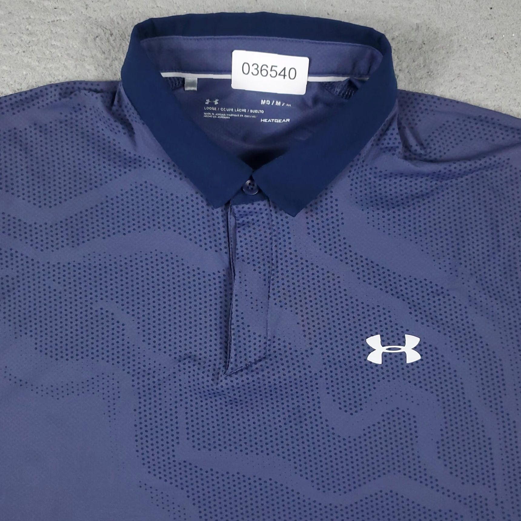 Under Armour Under Armour Polo Shirt Mens M Blue Golf Casual Short Sleeve Polo Shirt Mens Blue Golf Casual Short Sleeve Under Armour Logo Button Size US M / EU 48-50 / 2 - 2 Thumbnail