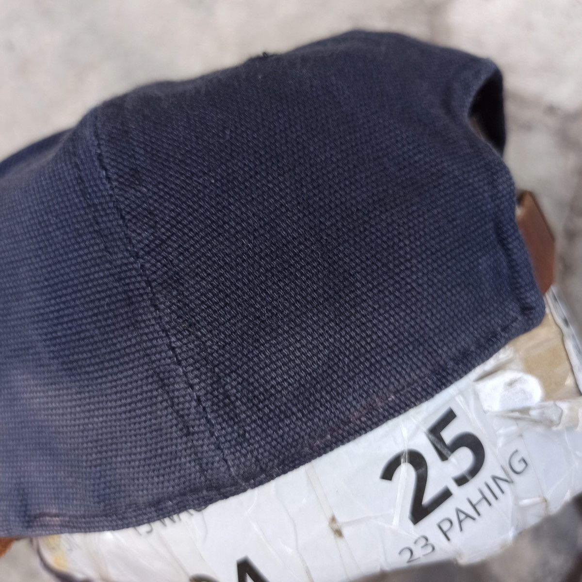Leather × Vintage Fox fire hat with bold leather visor Size ONE SIZE - 8 Thumbnail