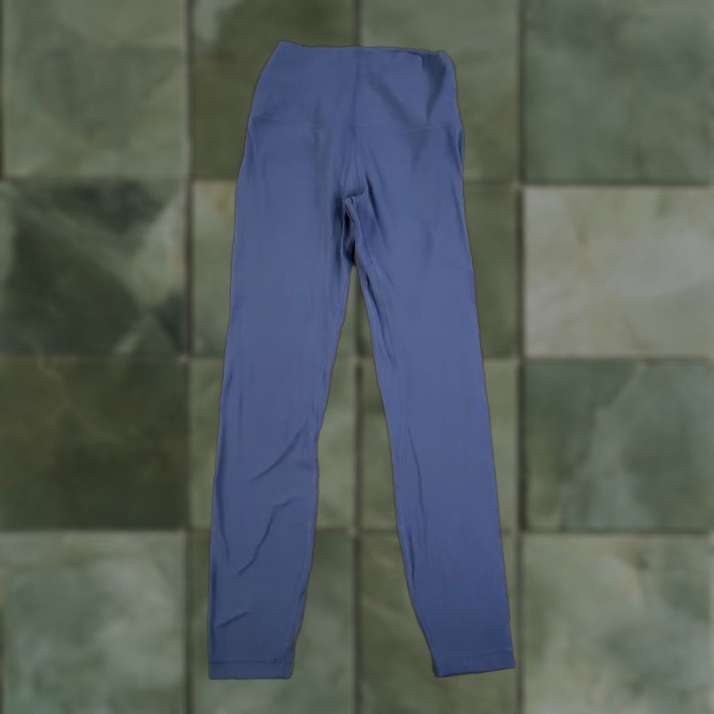Lululemon Lululemon Leggings Womens 4 Blue High Rise Yoga Athletic Gym Soft Nylon Spandex Breathable Lightweight Elastic Waist Stretch Athleisure Size 27" / US 4 / IT 40 - 1 Thumbnail