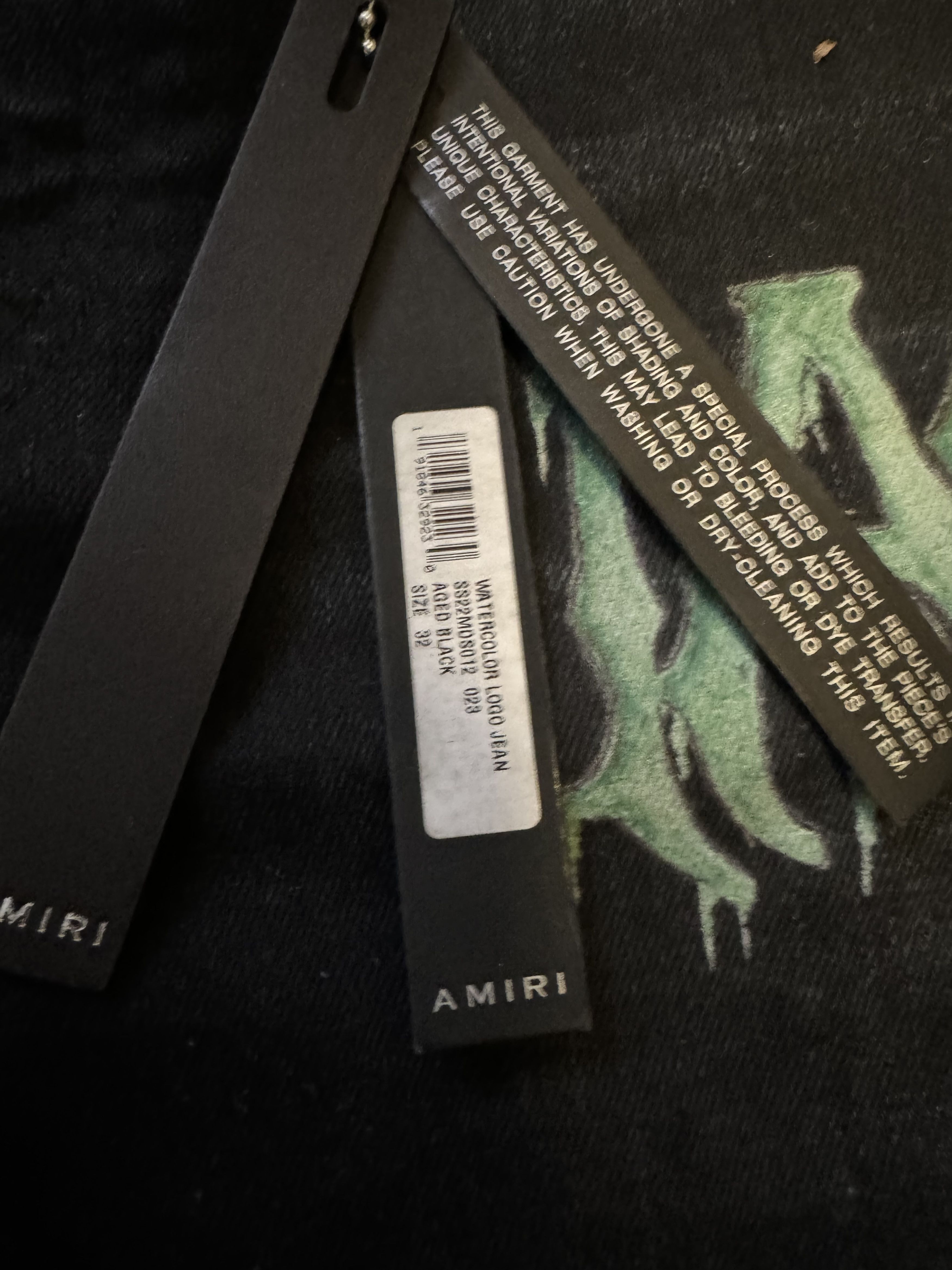 Amiri Amiri Watercolor Logo Jeans Size US 32 / EU 48 - 4 Thumbnail