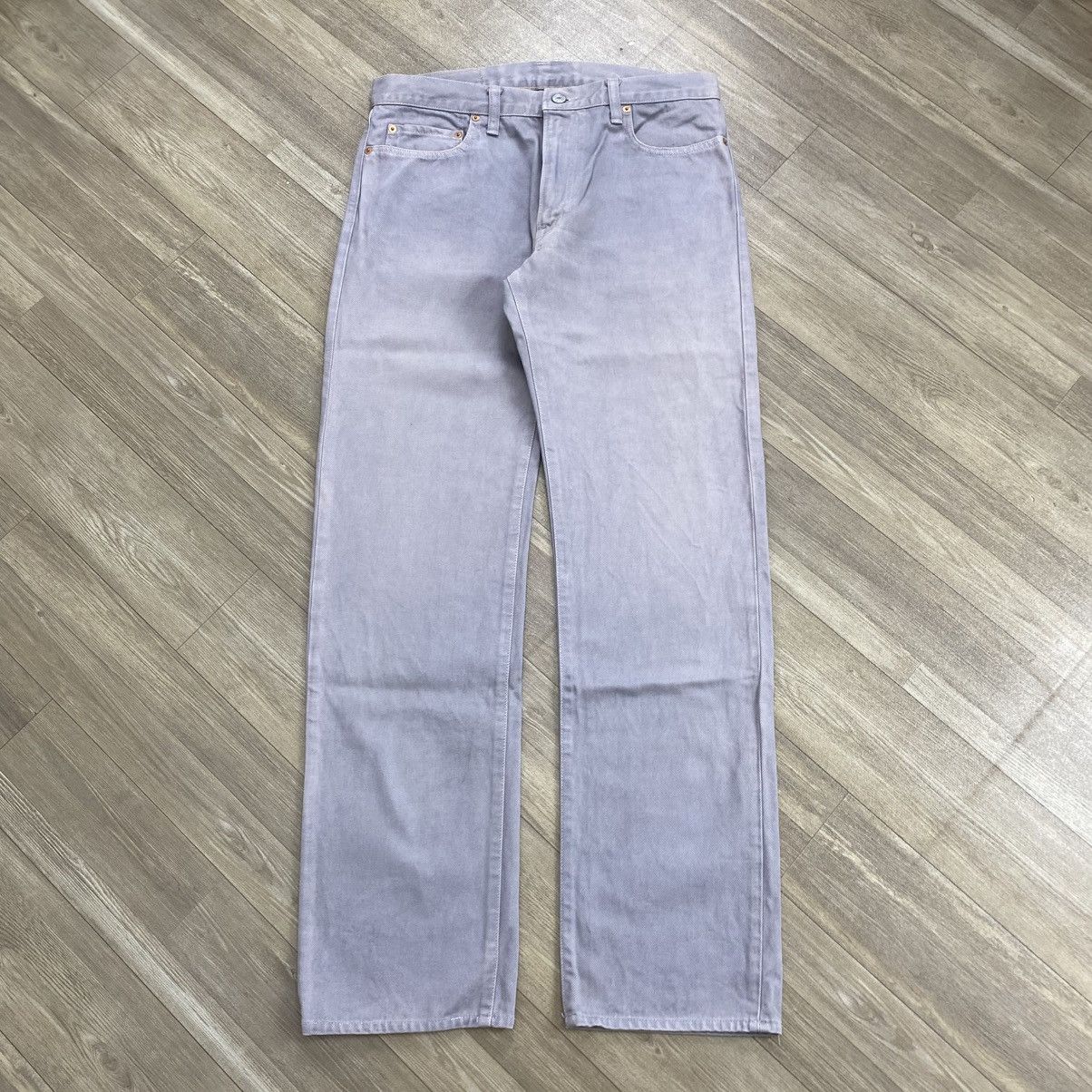 Blue Blue Japan Vintage HR Market Blue Blue Japan Grey Denim Pants Size US 32 / EU 48 - 1 Thumbnail