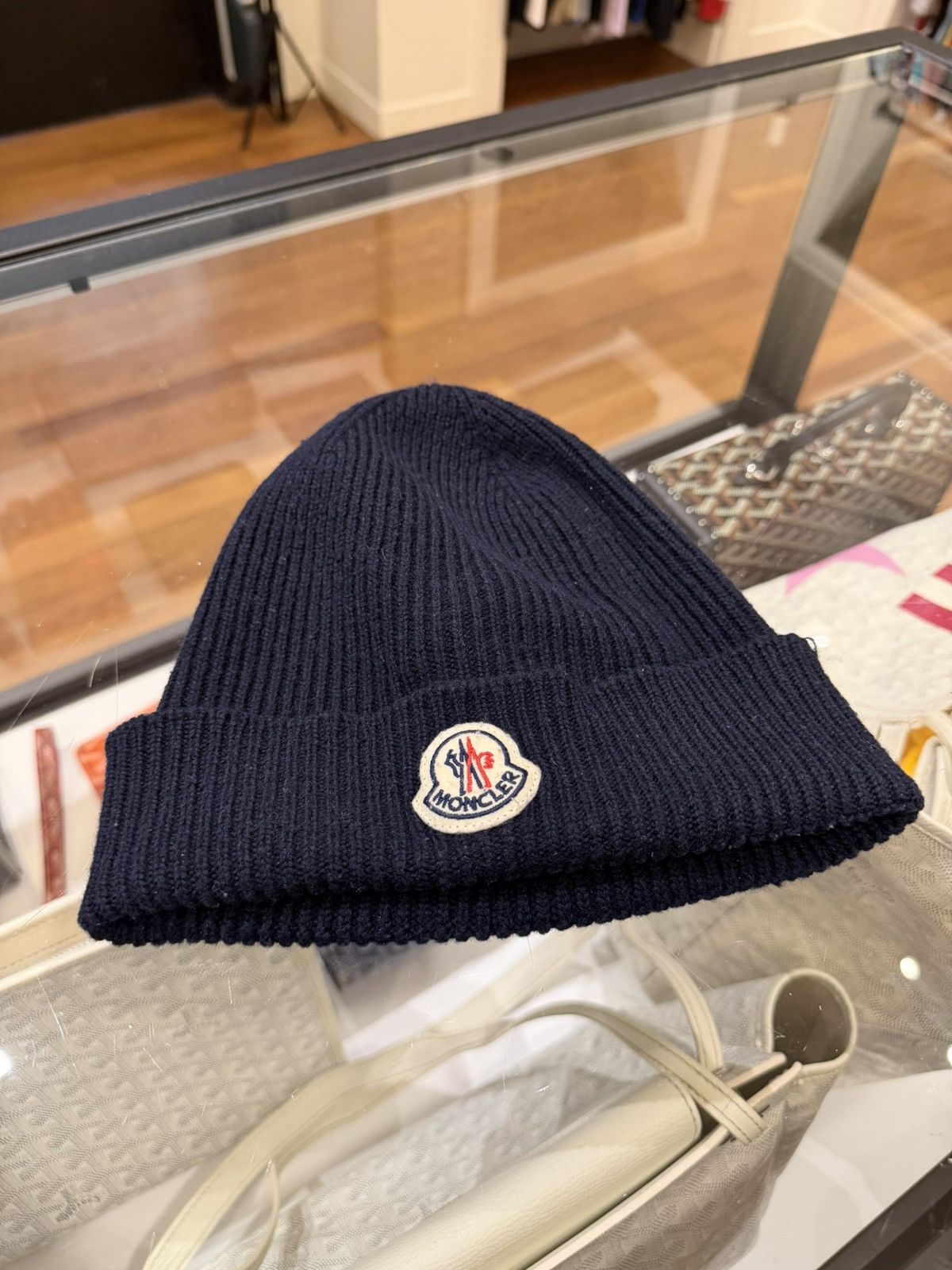 Moncler Moncler Rib Knit Wool Beanie Size ONE SIZE - 3 Thumbnail