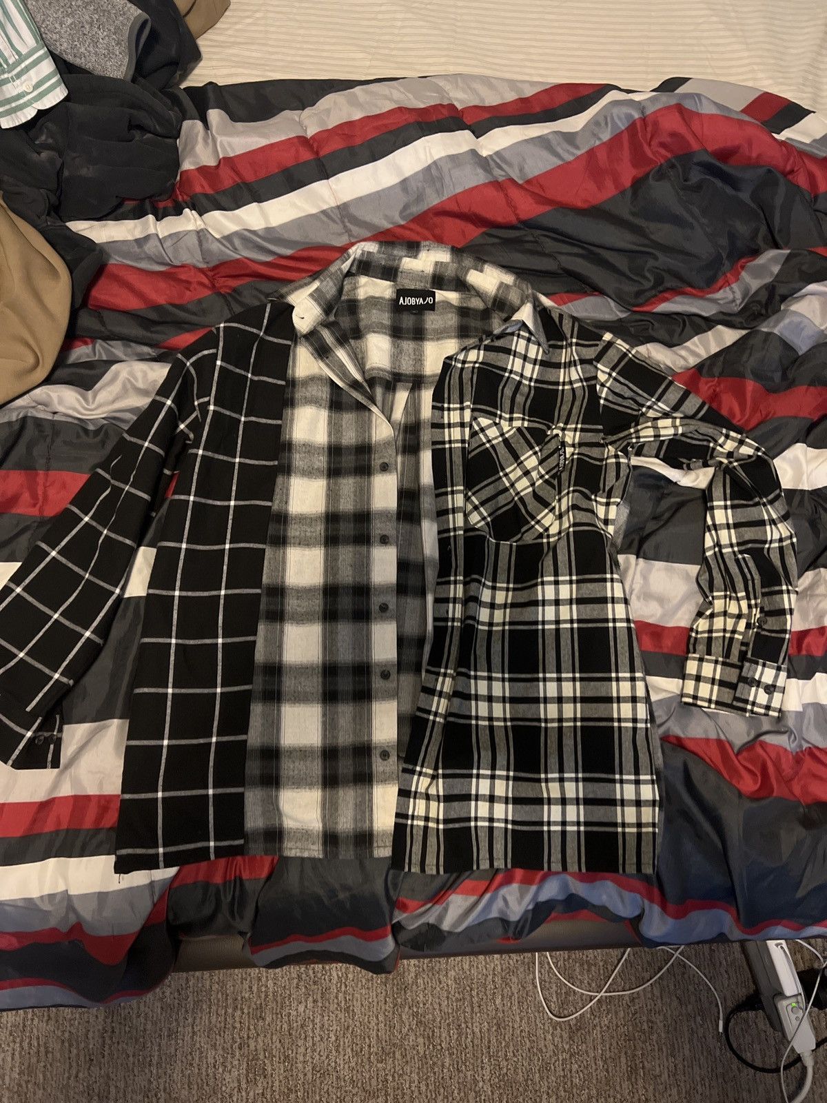 Japanese Brand Ajobyajo tri flannel Size US M / EU 48-50 / 2 - 1 Thumbnail