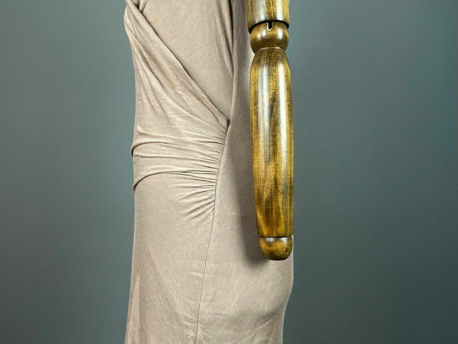Polo Ralph Lauren Ladies Ralph Lauren Beige Cotton V-Neck Bodycon Dress Size L Size L / US 10 / IT 46 - 6 Thumbnail
