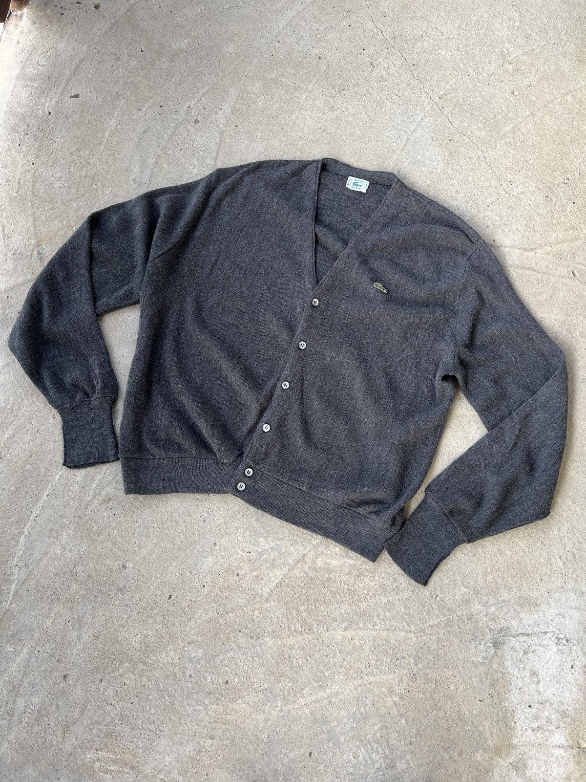 Lacoste Vintage Lacoste IZOD Wool Cardigan Size US XL / EU 56 / 4 - 1 Thumbnail