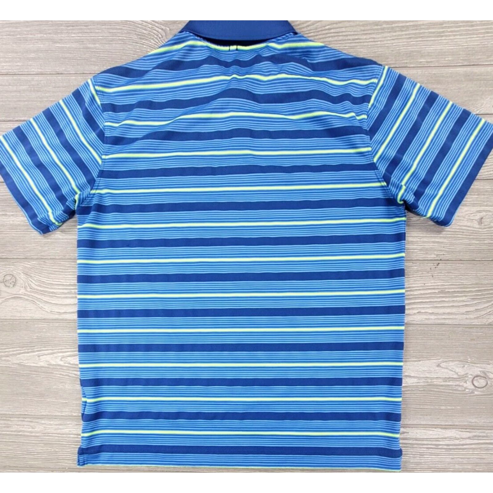 Nike Nike Polo Shirt Men M Blue Green Stripe Sea Island Golf Performance Short Sleeve Size US M / EU 48-50 / 2 - 6 Thumbnail