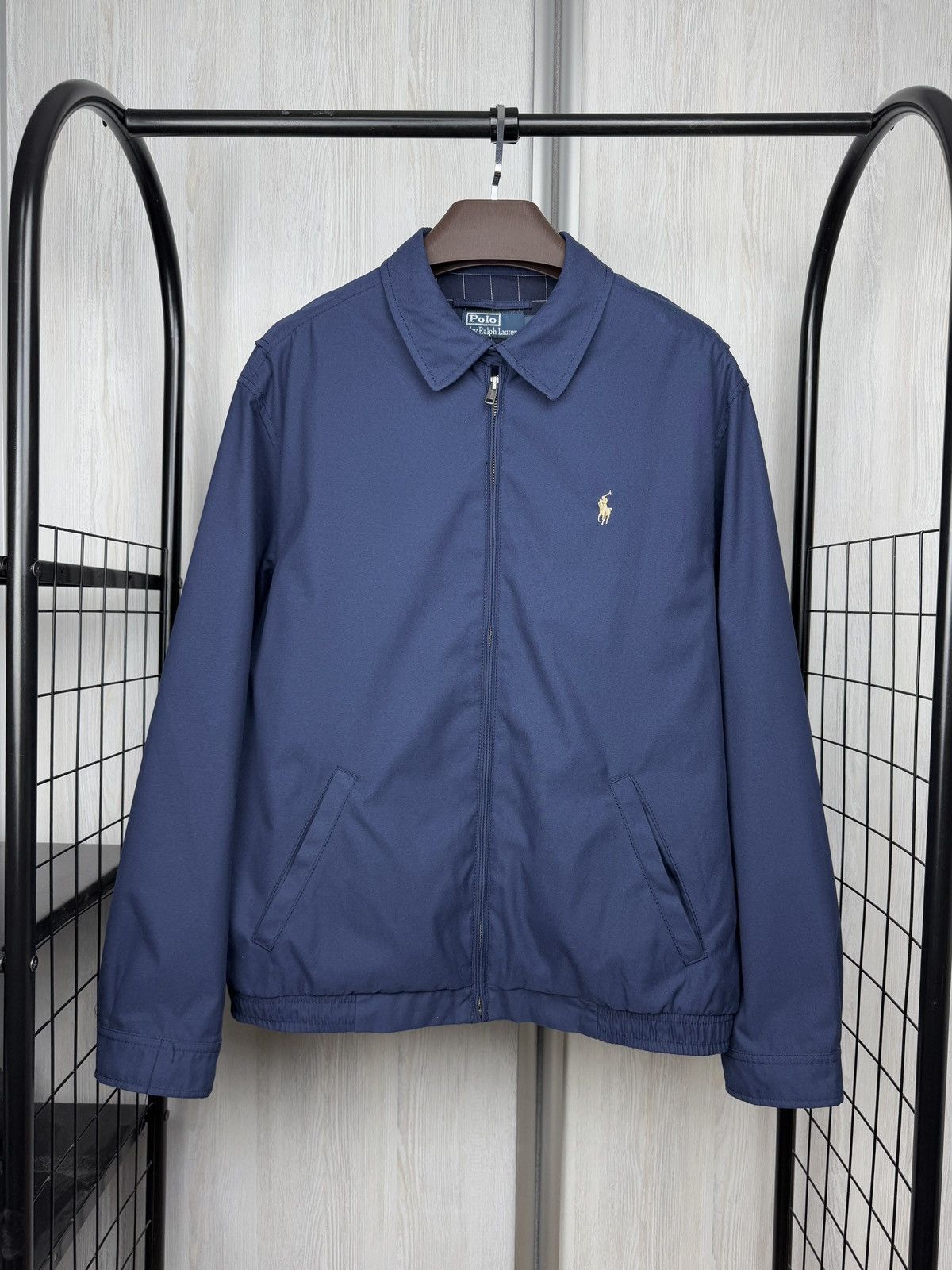 Polo Ralph Lauren VINTAGE POLO Ralph Lauren Jacket Full Zip Checkered Bomber Size US L / EU 52-54 / 3 - 1 Thumbnail