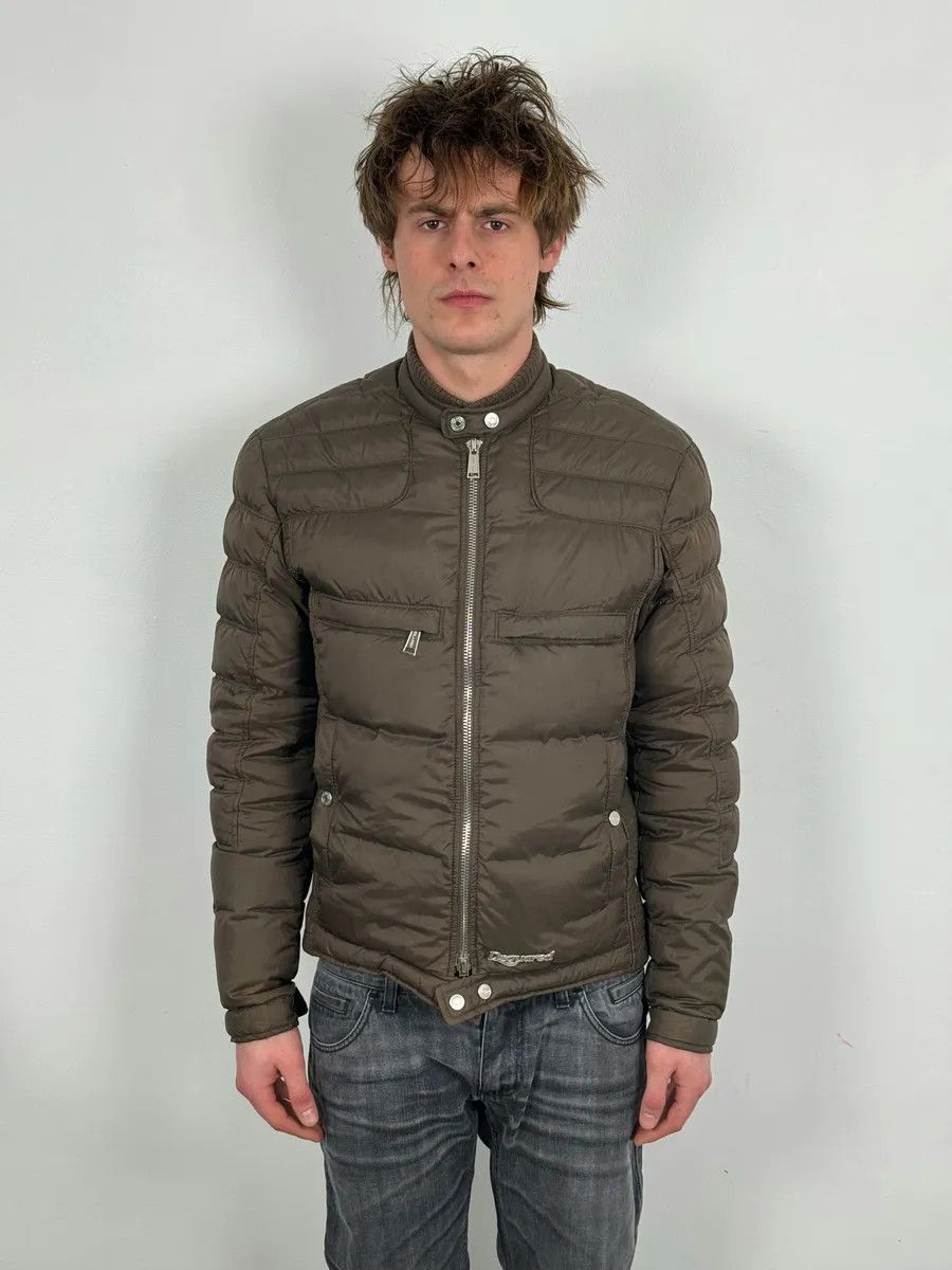 Dsquared2 AW2010 Dsquared2 Brown Biker Puffer Jacket Size US M / EU 48-50 / 2 - 2 Thumbnail