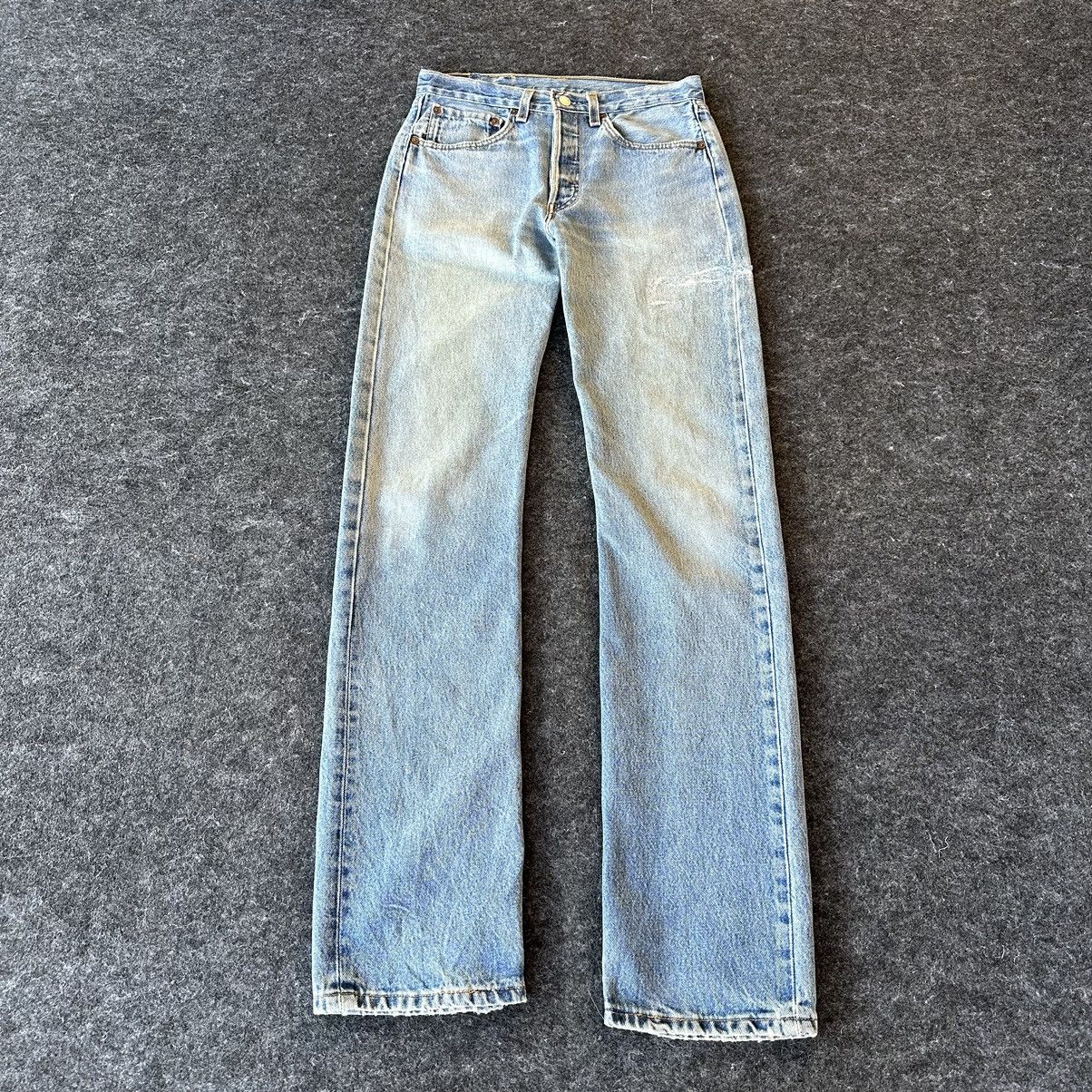 Levi's Vtg 90s Levis 501 Made in Usa Denim 29x35 D569 Size US 29 - 1 Thumbnail