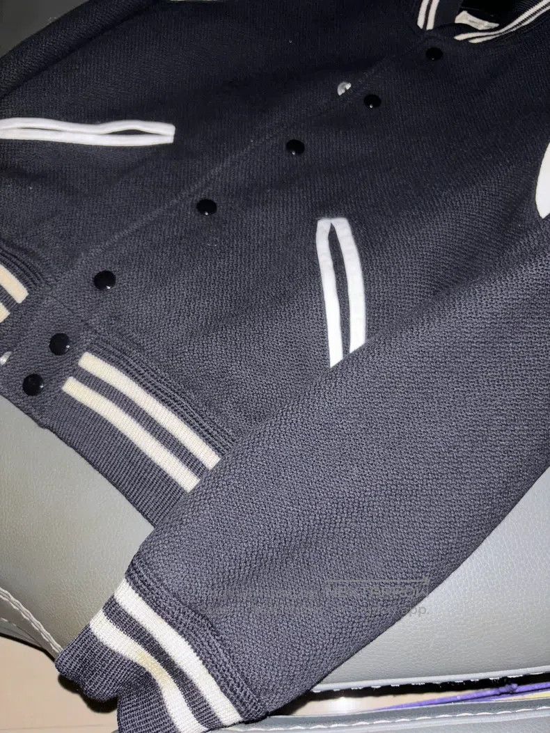 Saint Laurent Paris Saint Laurent Paris Black and White Baseball Jacket Size US M / EU 48-50 / 2 - 5 Thumbnail