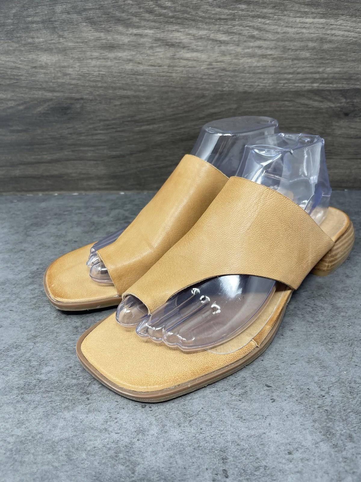 Other Antelope Sandals Womens Size 9 (40) Brown Tan Leather Toe Size US 9 / IT 39 - 2 Thumbnail