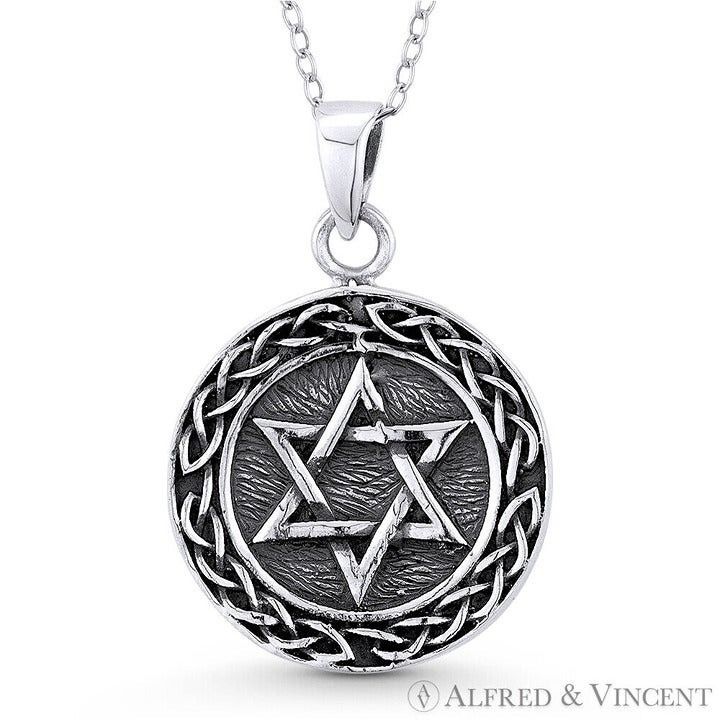 Other Star of David & Braided Bali-Knot Circle Charm Pendant Size ONE SIZE - 1 Preview