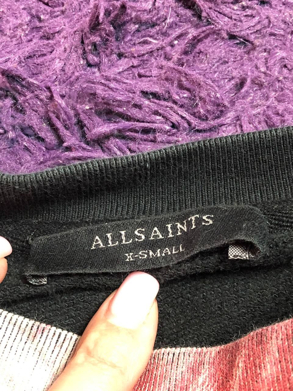 Allsaints Vintage Allsaints Big Y2K Logo 100% Cotton Sweater Size XS Size XS / US 0-2 / IT 36-38 - 2 Thumbnail