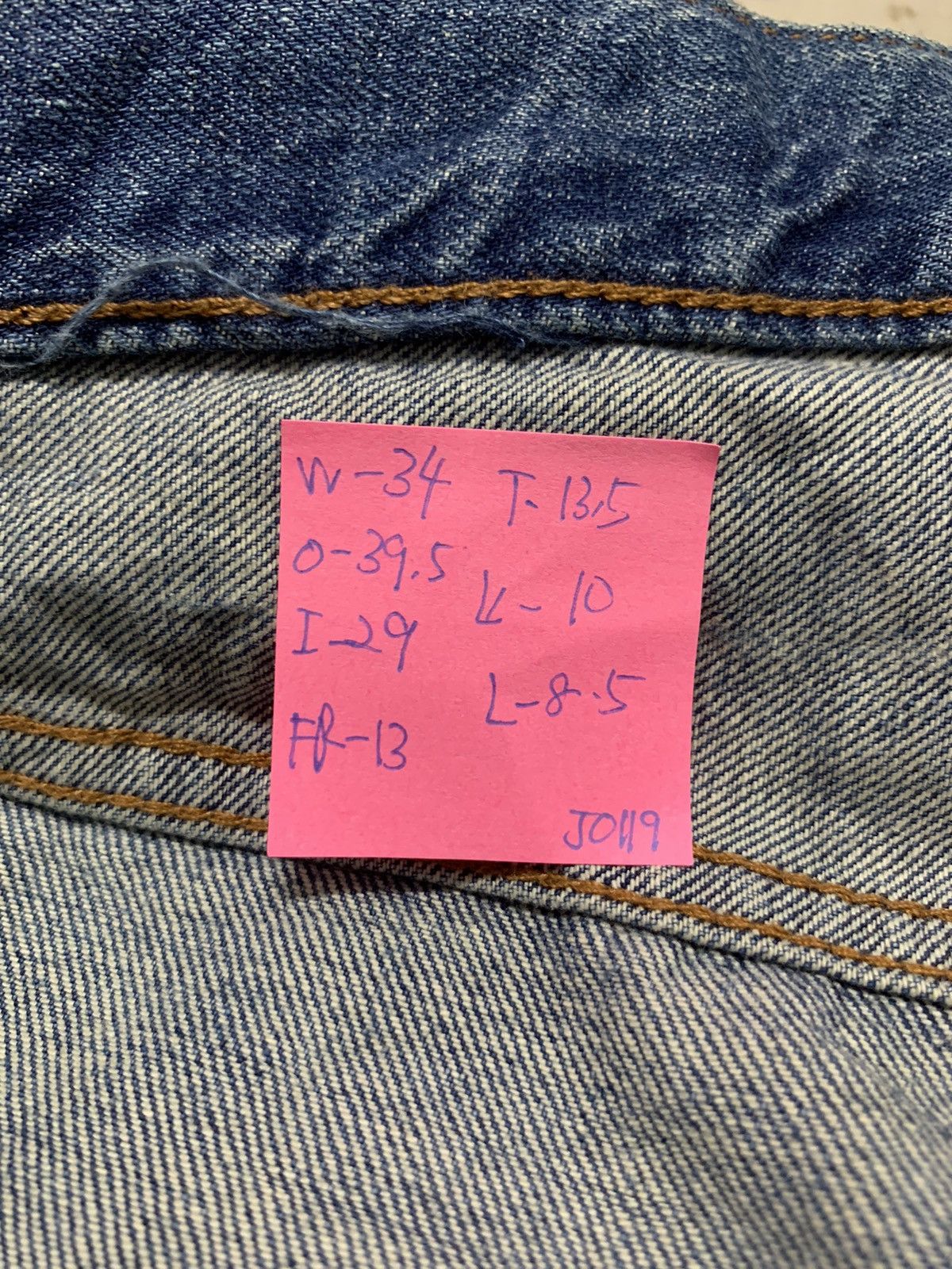Japanese Brand Distressed Denim Japanese GU Vintage Jeans 34x29 Size US 34 / EU 50 - 14 Thumbnail