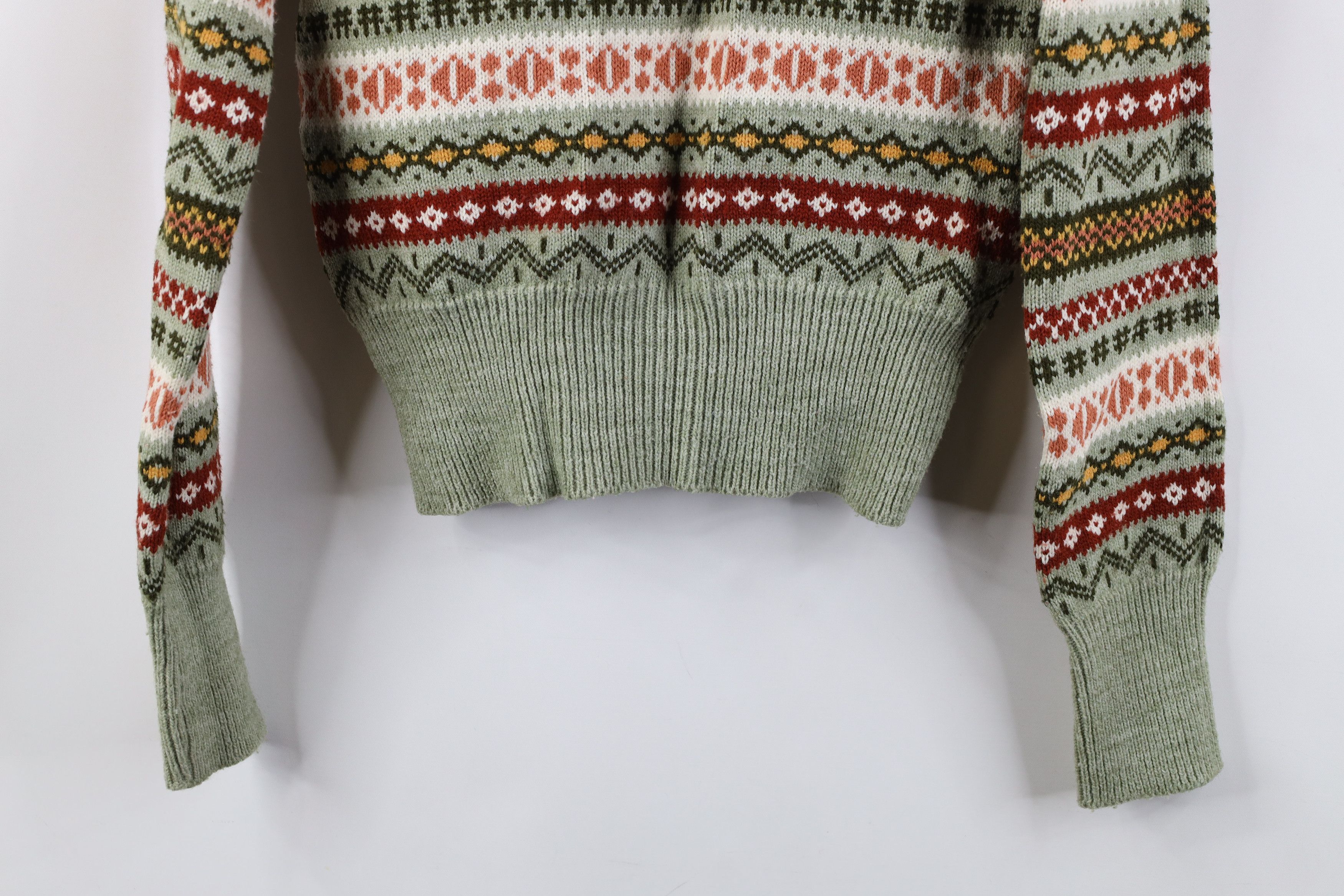 Vintage Vintage 70s Streetwear Rainbow Fair Isle Crewneck Sweater Size XS / US 0-2 / IT 36-38 - 12 Thumbnail