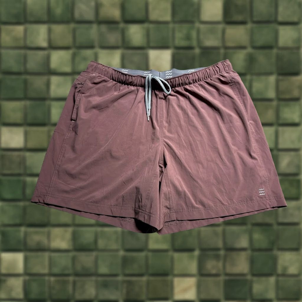 Vintage Free Fly Shorts Lined Mens 2XL Red Athletic Drawstring Running Gym 7" Size US 39 - 1 Thumbnail