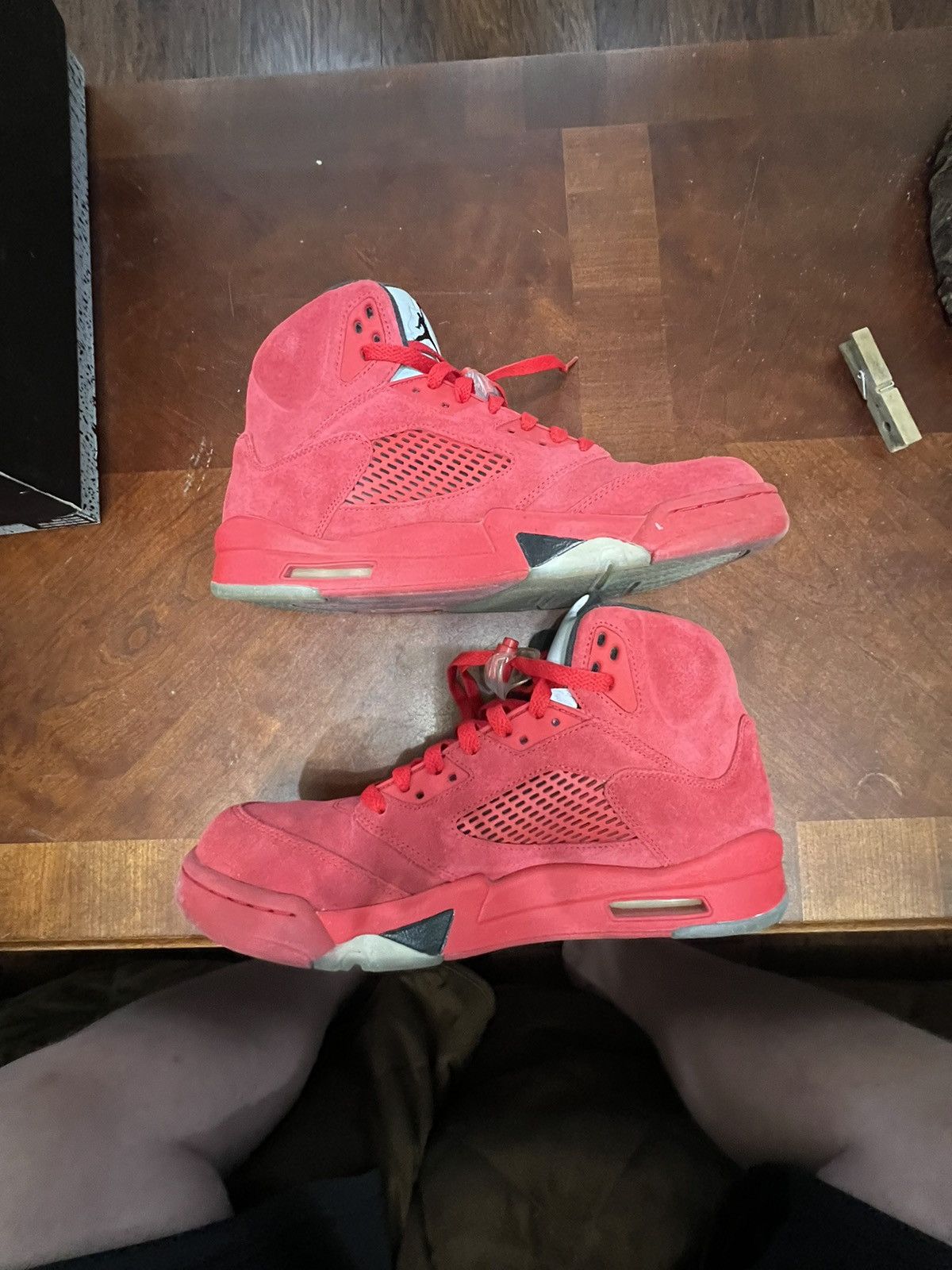 Jordan Brand Air Jordan 5 Retro “Red Suede” Size US 11 / EU 44 - 2 Thumbnail