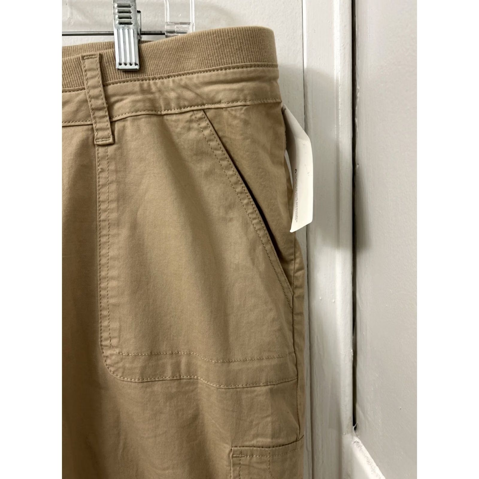 Lee Lee Cargo Shorts Mens M Brown 10” Inseam Zip Button Pockets Relaxed Fit Mid Rise Cotton Elastane Knit Cargo Size US 31 - 4 Thumbnail