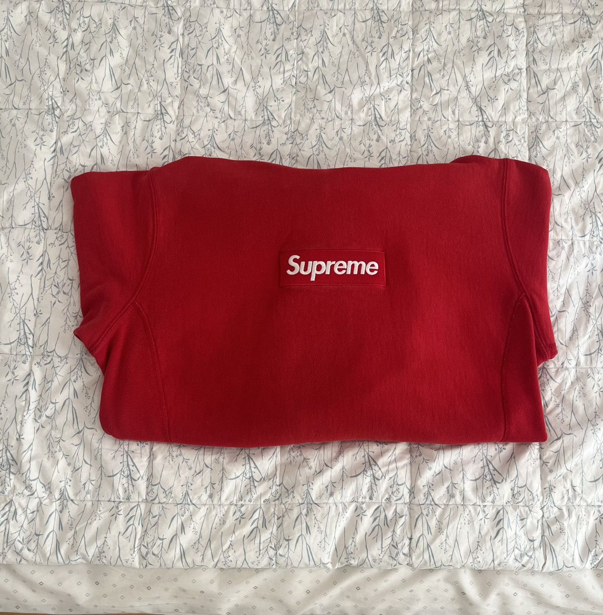 Supreme Red Supreme Box Logo Sweatshirt Size US L / EU 52-54 / 3 - 3 Thumbnail