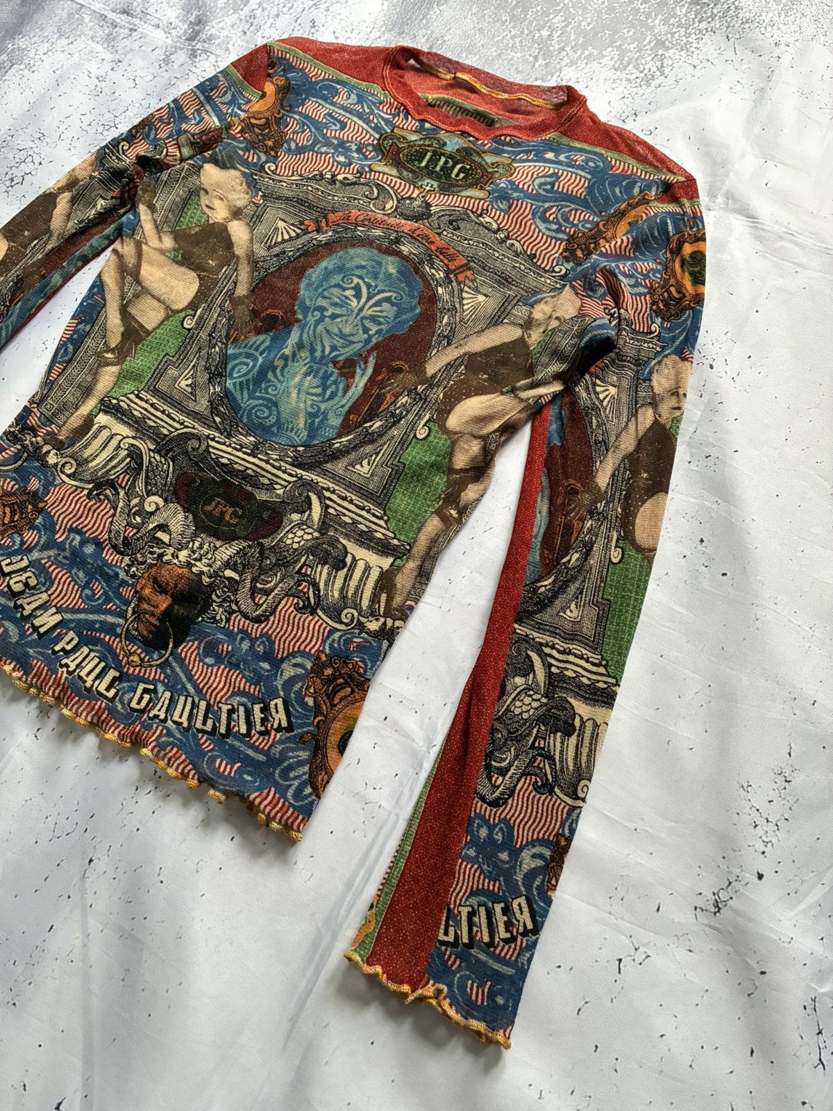 Jean Paul Gaultier SS1994 Cabaret Tattoo Top Size S / US 4 / IT 40 - 3 Thumbnail