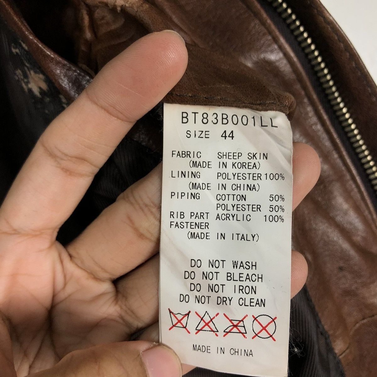 Japanese Brand 🔥VINTAGE CROPPED BIKER LEATHER JACKET BANK TANNAGE Size US S / EU 44-46 / 1 - 21 Thumbnail