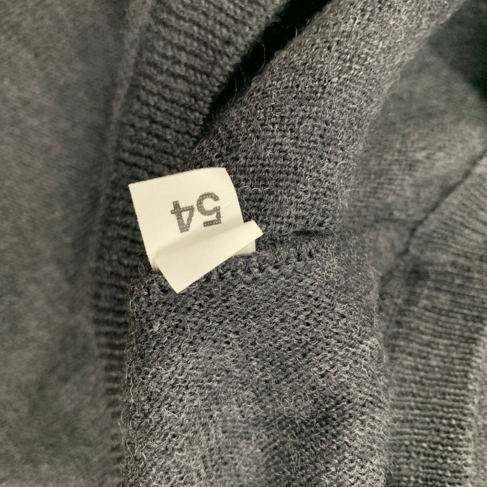 Piattelli PIATTELLI Size XL Gray Wool Crew-Neck Pullover Size US XL / EU 56 / 4 - 5 Thumbnail