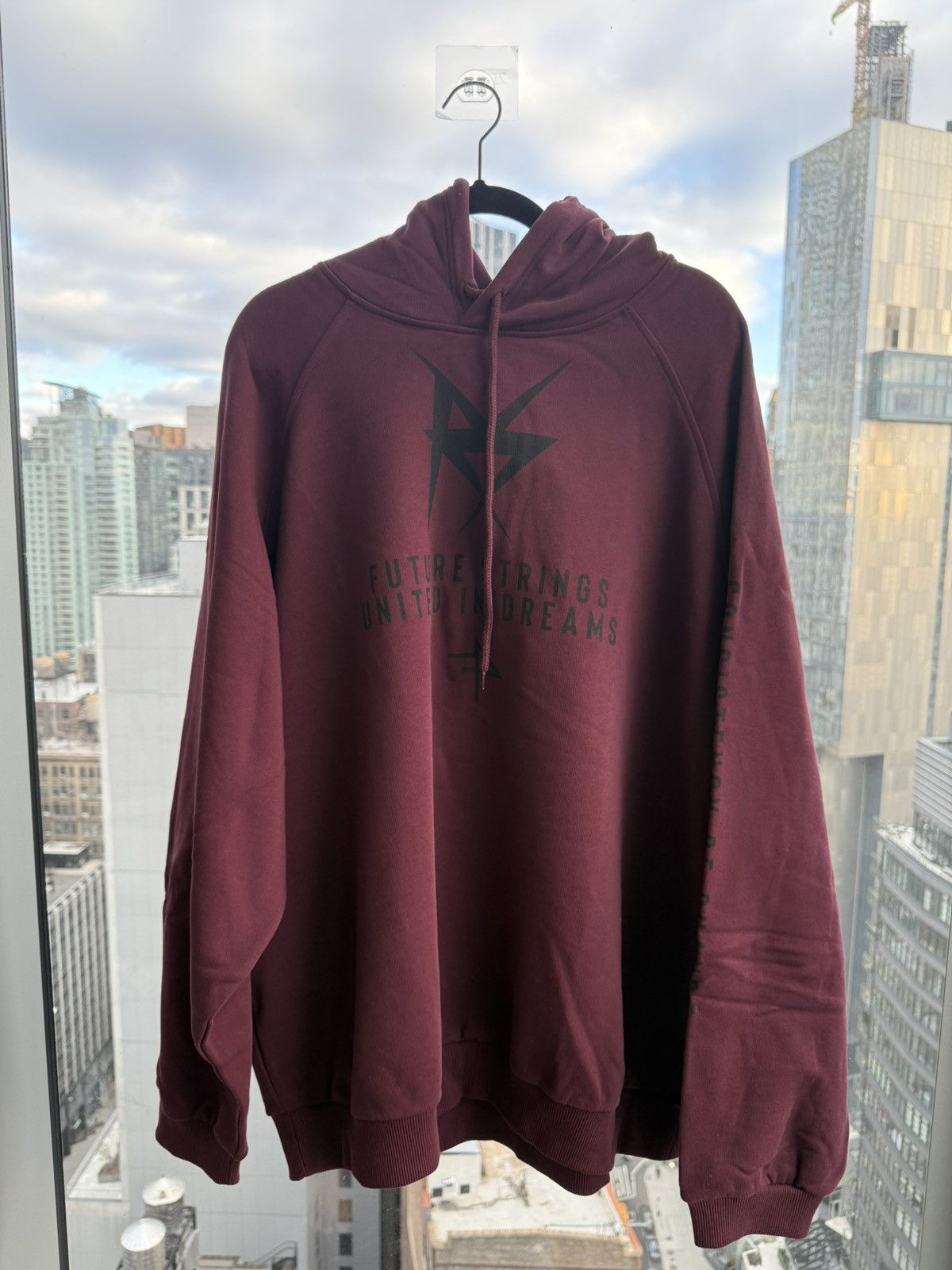 Raf Simons RAF SIMONS x Fred Perry hoodie in burgundy Size US L / EU 52-54 / 3 - 1 Thumbnail