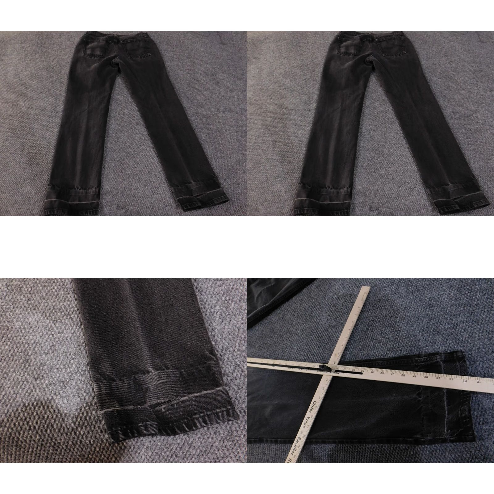 Vintage Urban Pipeline Jeans Mens 31x34 Black Faded Denim Straight Leg Distressed Casual Shirt? Size US 31 - 8 Thumbnail