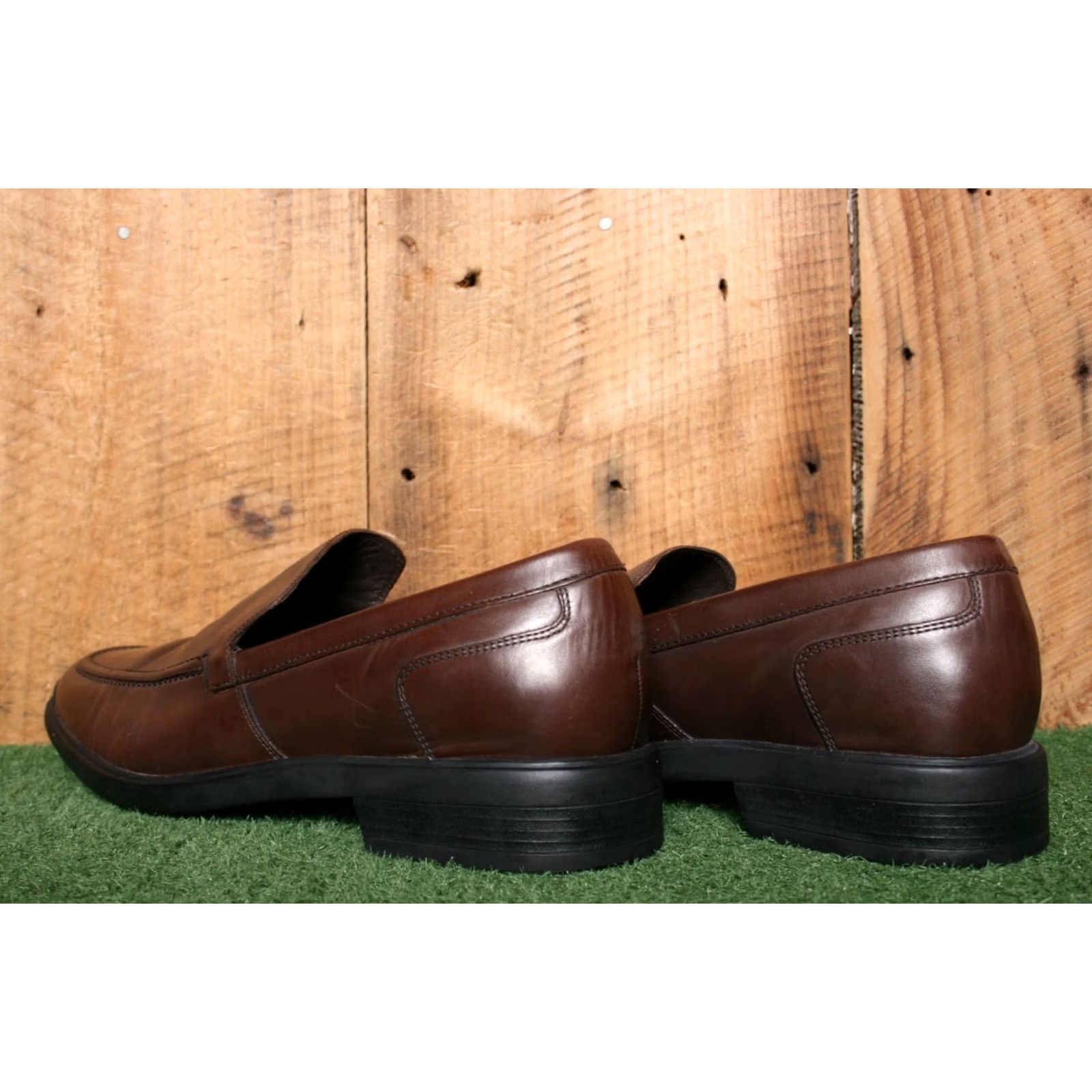 Cole Haan COLE HAAN Air Stylar Brown Leather Split Apron Toe Venetian Loafers Sz. 12M Mens Dress Loafer Size US 12 / EU 45 - 3 Thumbnail
